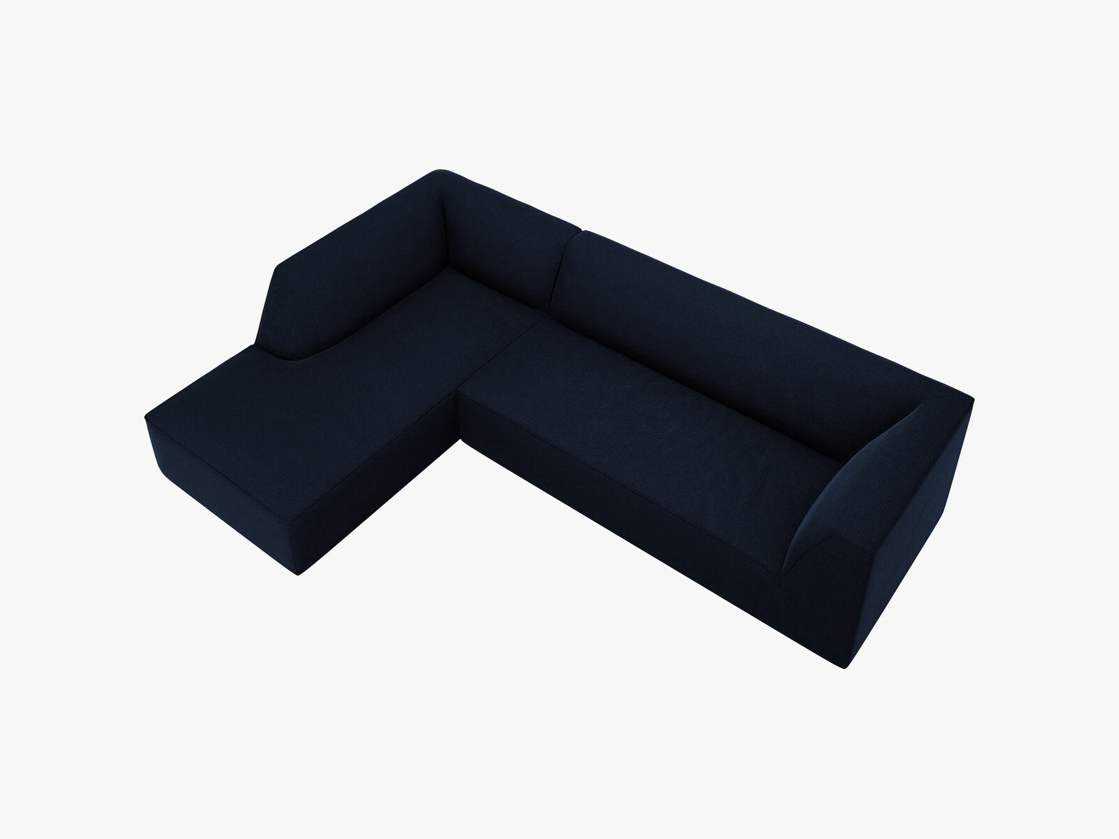 Micadoni 4-Sitzer Modular Sofa Ruby Links Samt Salvador Königsblau