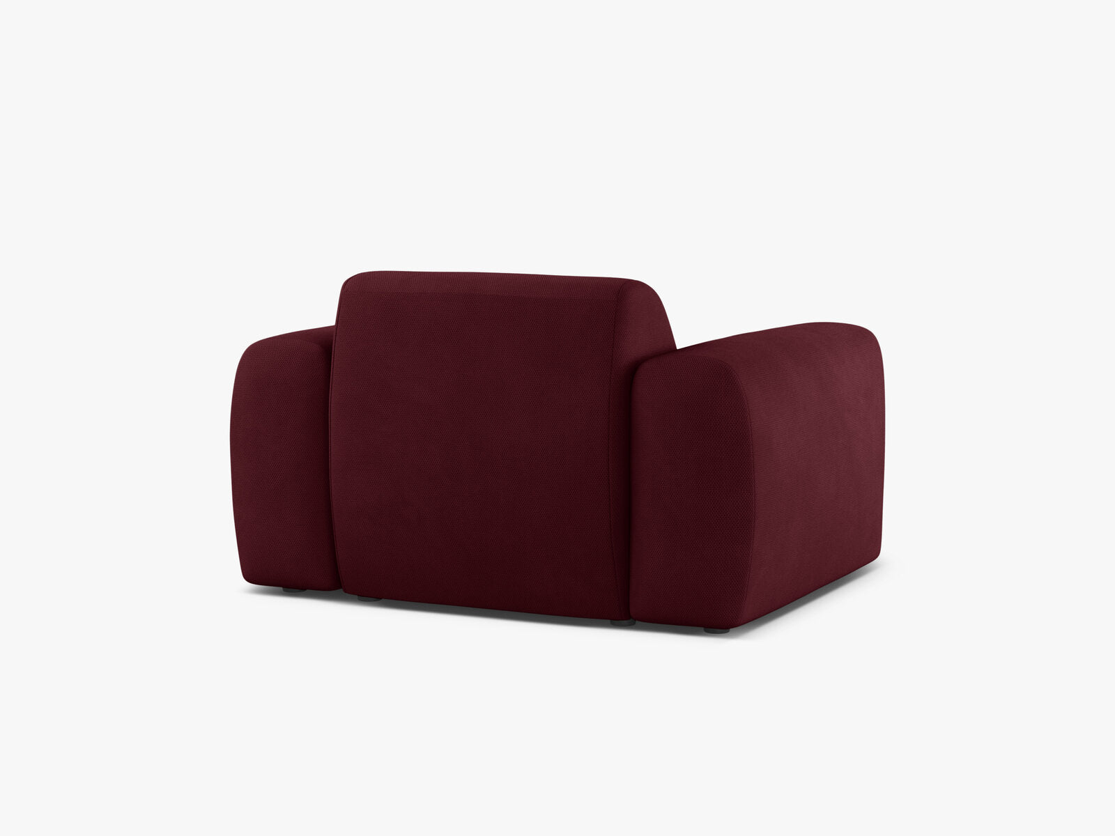 Micadoni Sessel Molino Strukturierter Stoff Rebel Bordeaux