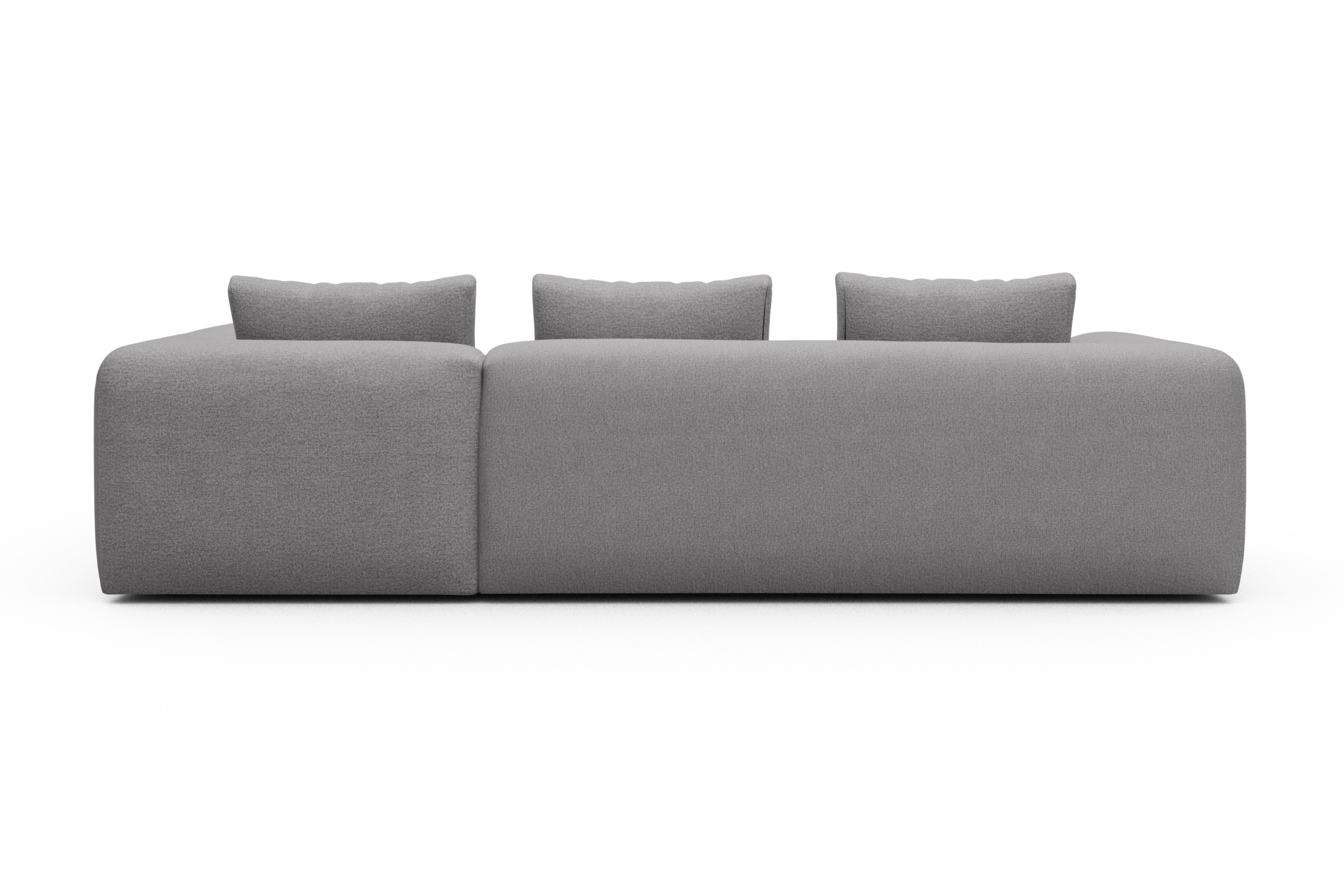 Ecksofa Fred 2x 2,5-Sitzer rechts offen Sama-Grey