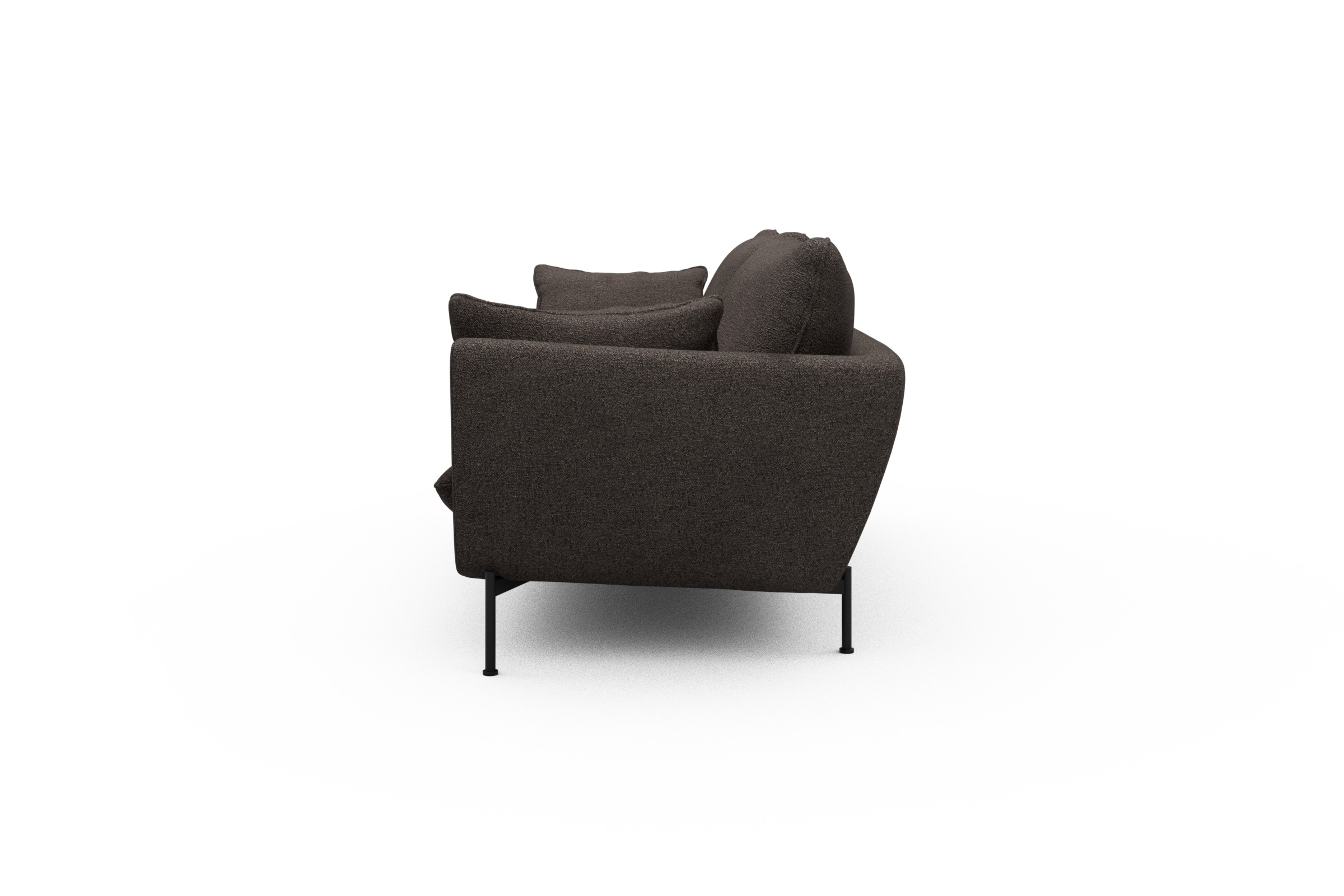 Sofa Anton 3-Sitzer Boucle-Taupe