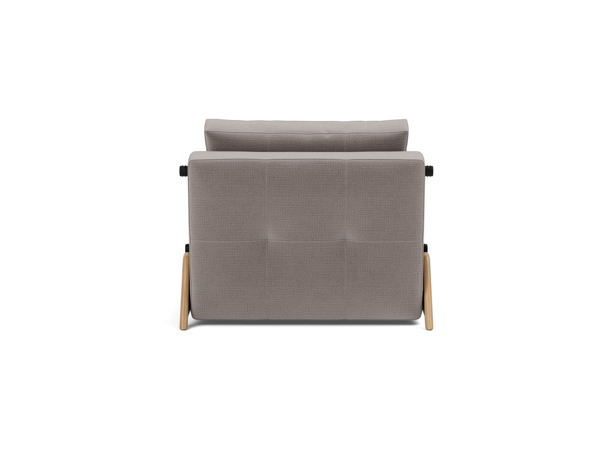 Schlafsessel Cubed 90 Chenille Esina 418-Truffle Beine Eiche