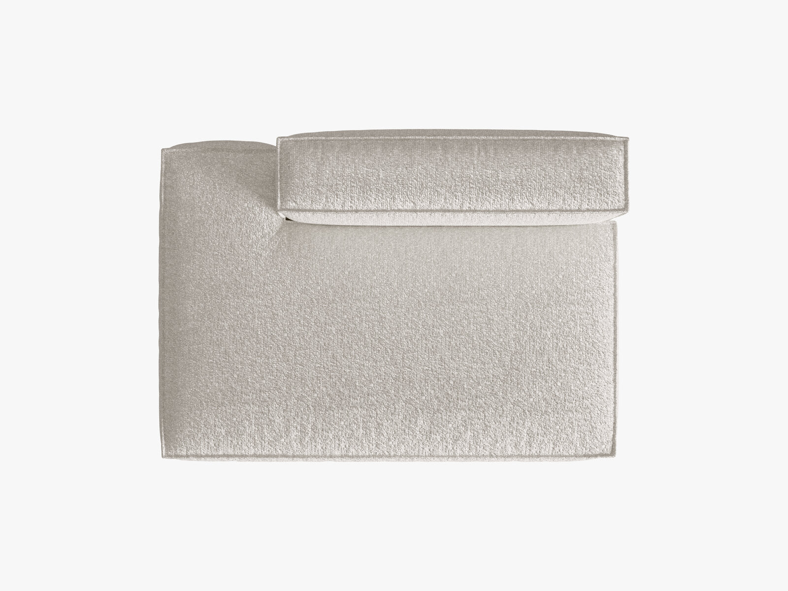 Micadoni Modul Nuria 3-Sitzer Links Boucle Grau Beige Melange