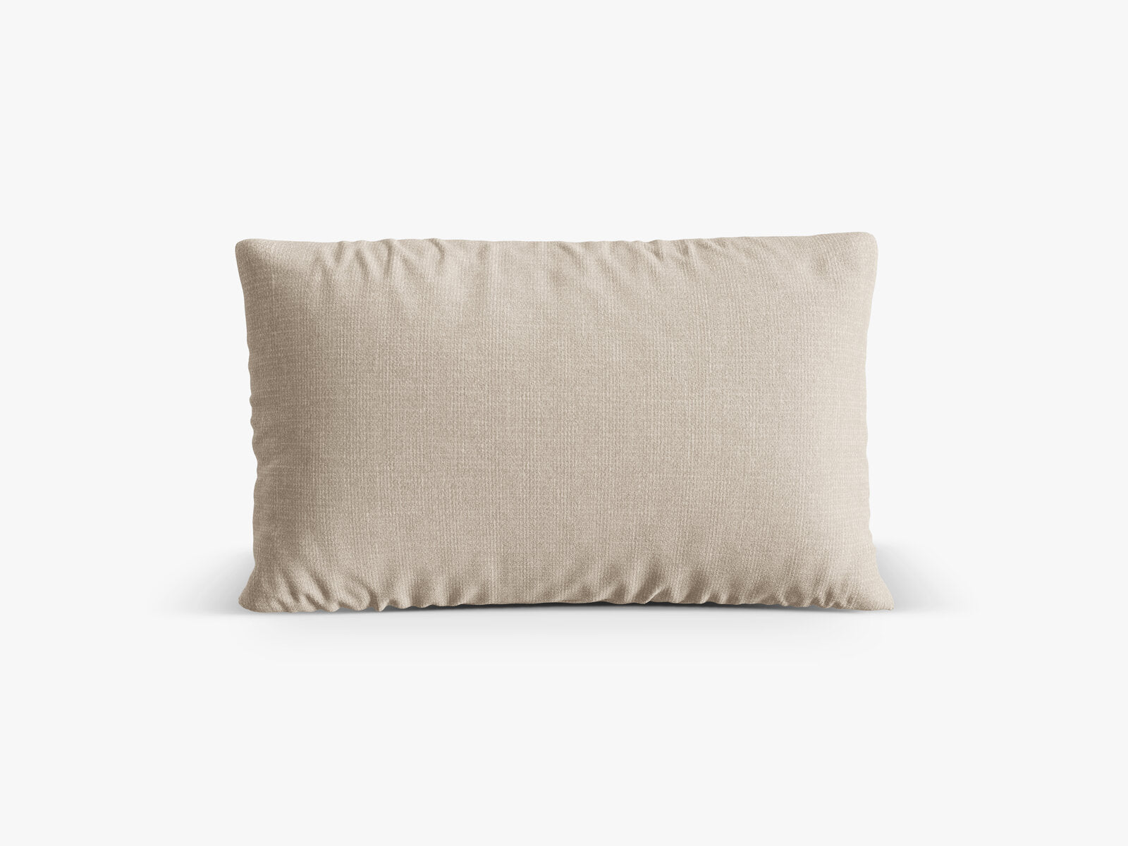 Micadoni Kissen Nuria Strukturierter Stoff Beige 60x40x17