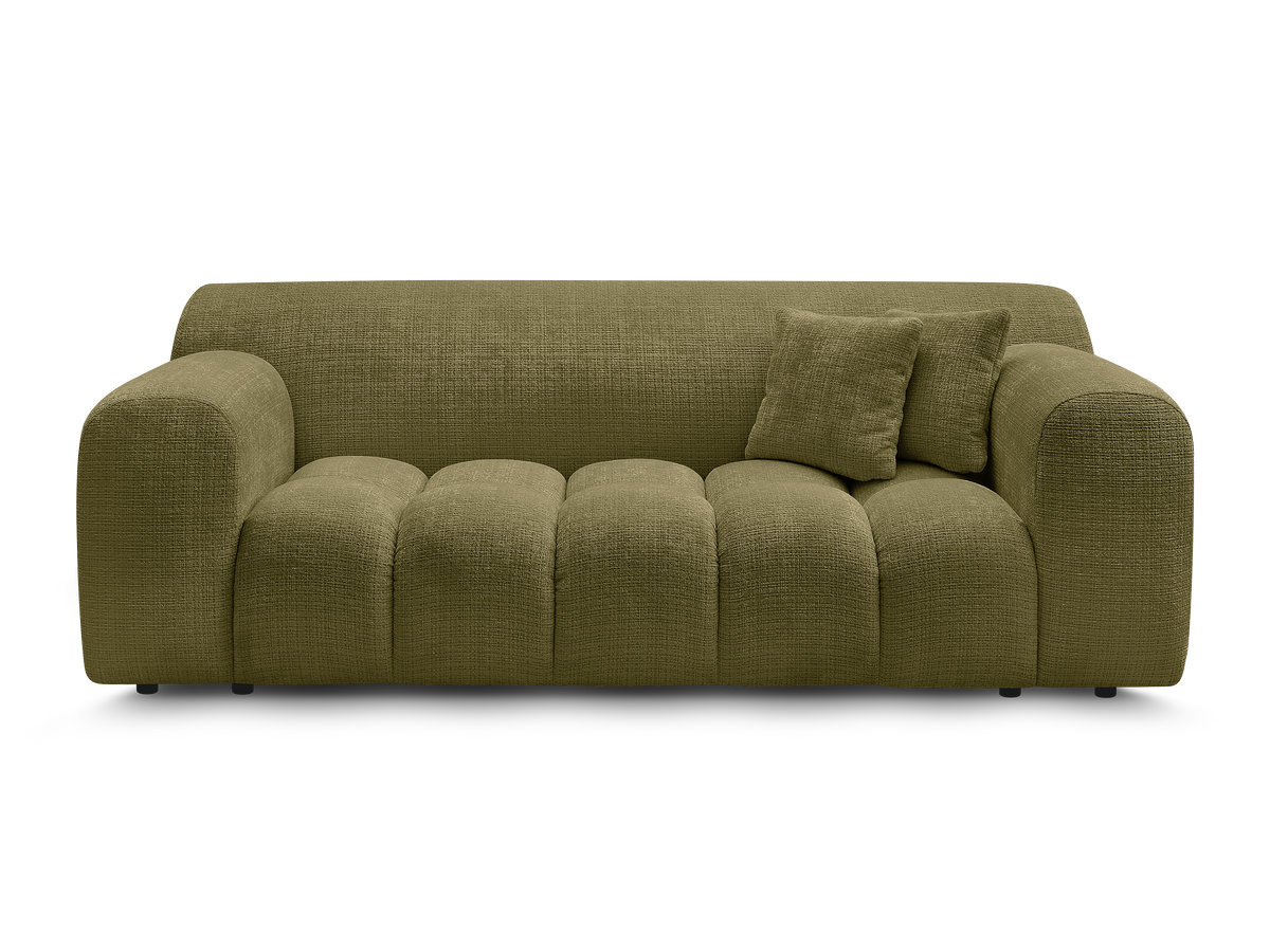 Bobochic Melisse Sofa 2-Sitzer Strukturstoff Grün