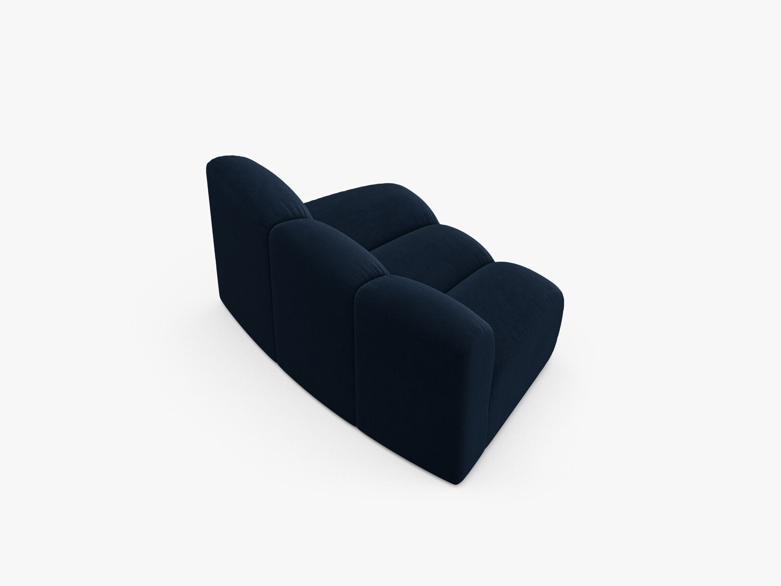 Micadoni Modul Armlos Lupine 1-Sitzer Large Samt Salvador Königsblau
