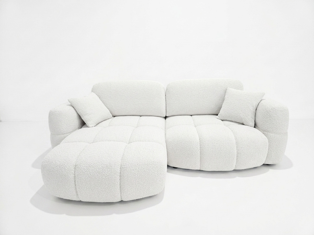 Bobochic Madison Ecksofa mit Schlaffunktion und Bettkasten