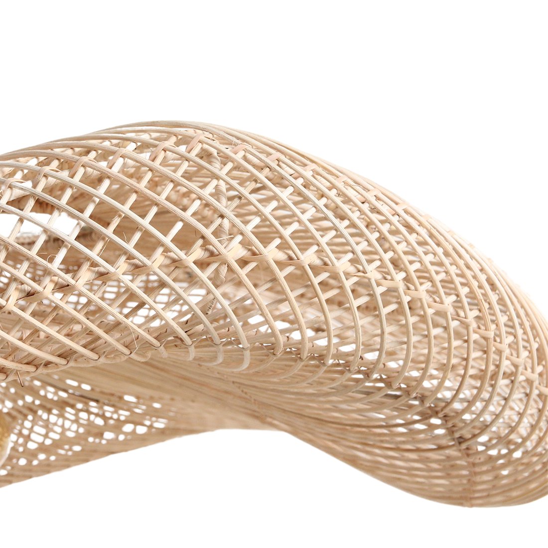 Raw Materials Wave Rattan-Lampe XXL Ø 115x35cm