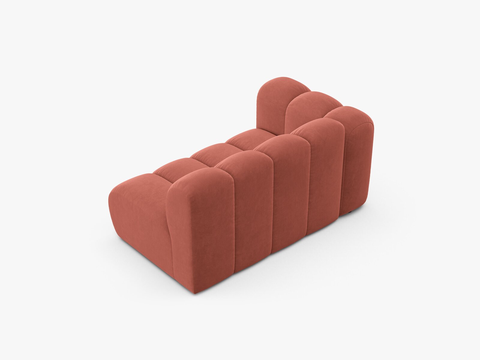 Micadoni Modul Lupine 2-Sitzer Samt Salvador Koralle Links
