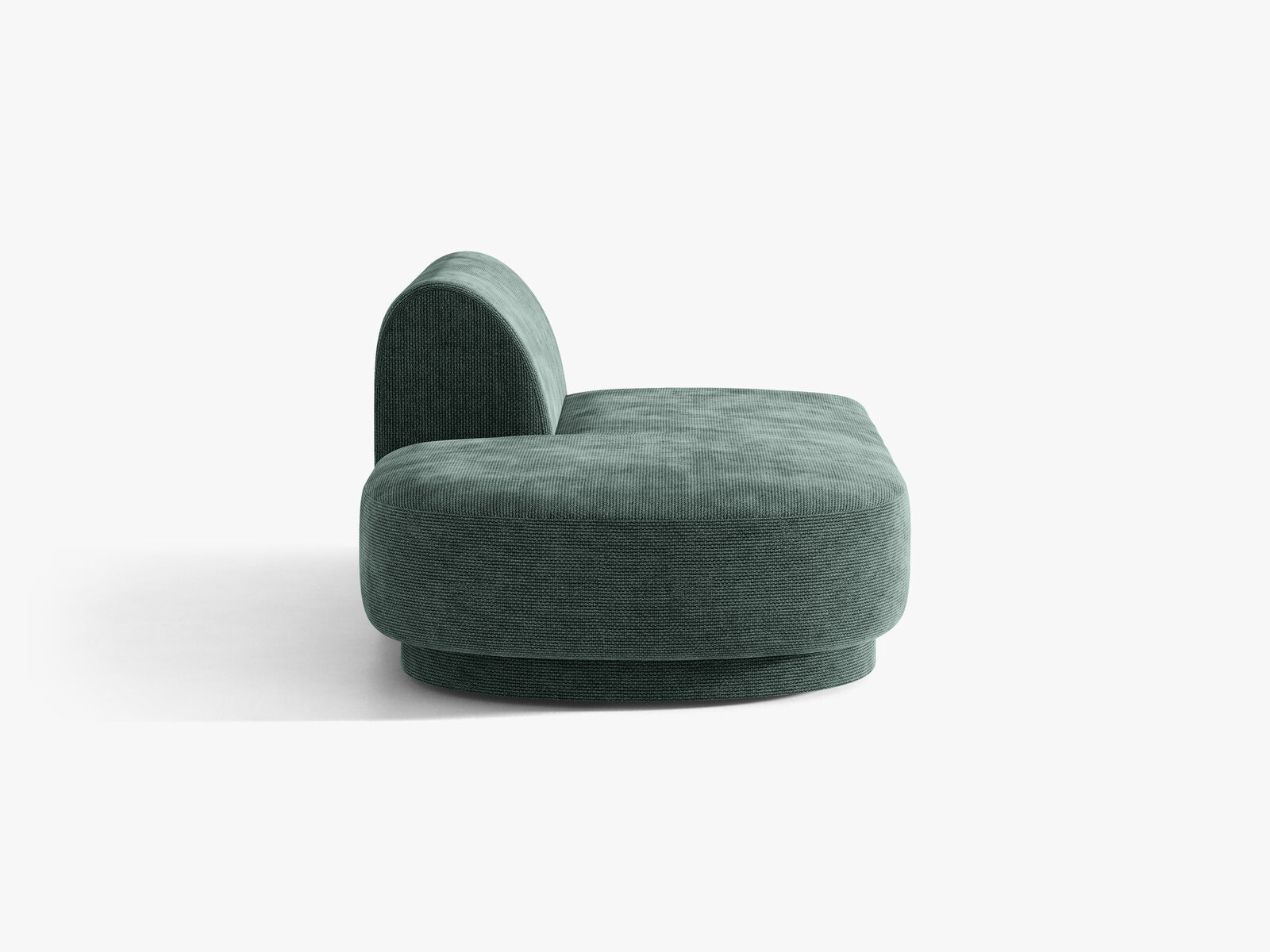 Micadoni 2-Sitzer Sitzmodul offen Miley Links Chenille Haga Petrol