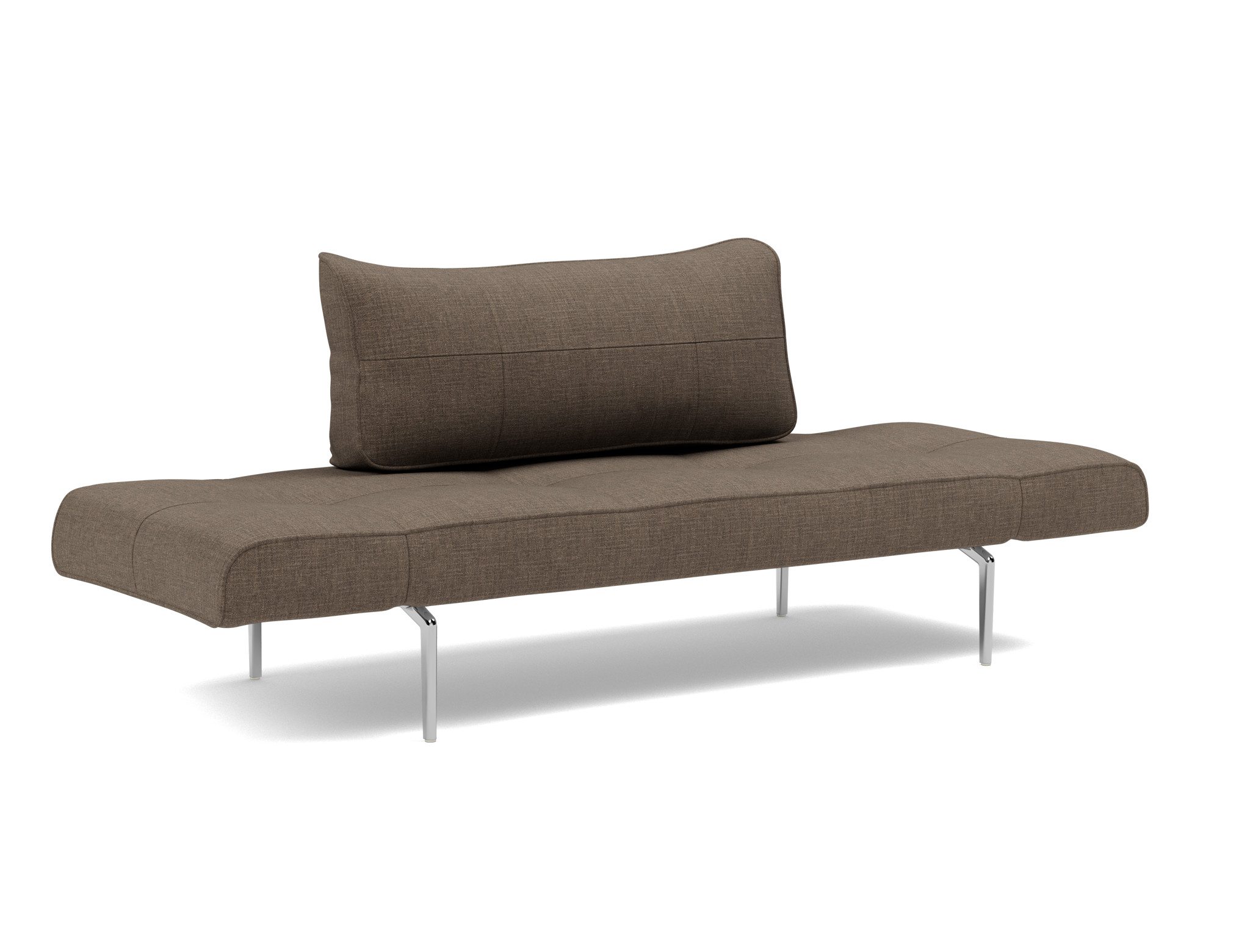 Tagesbett Zeal Chenille Esina 411-Cedar-Brown Beine Straw Aluminium