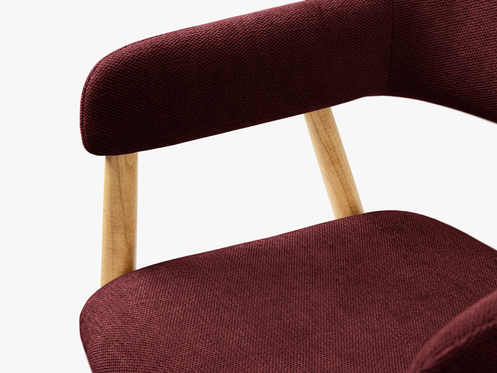 Micadoni Adra Samtiger Stuhl 56 cm (H 77 cm) [2CH_ADRA] Chenille Rebel Bordeaux