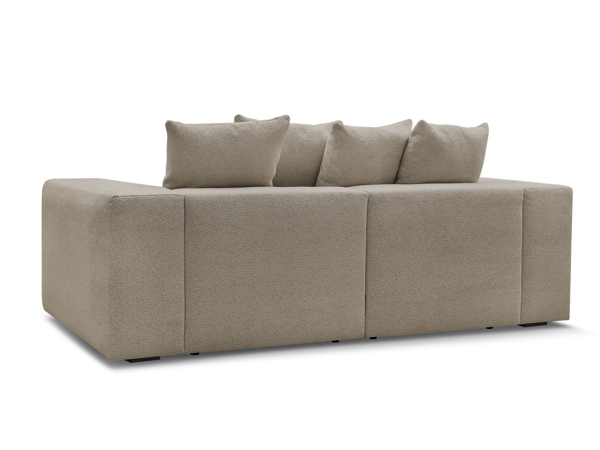 Bobochic Voltaire Sofa 3-Sitzer 248 × 100 cm Melange-Stoff Taupe