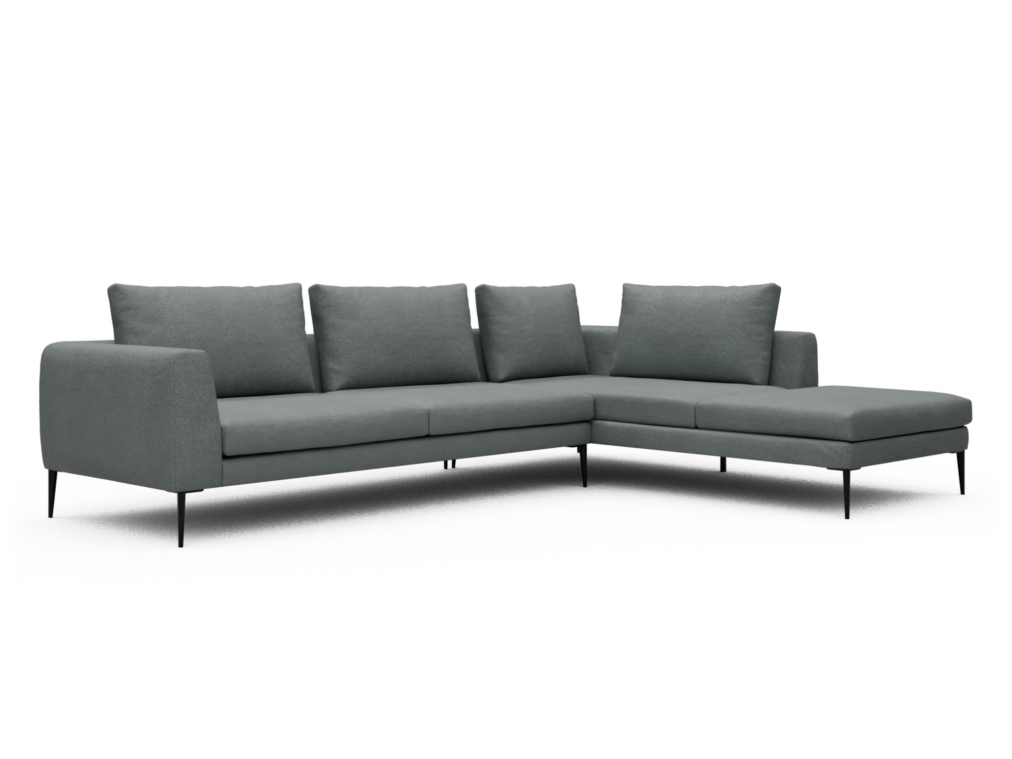 Skandi Home Ecksofa Paul Relax-Ecke rechts mit 3-Sitzer Denari-Soft-Grey moebelfaktor