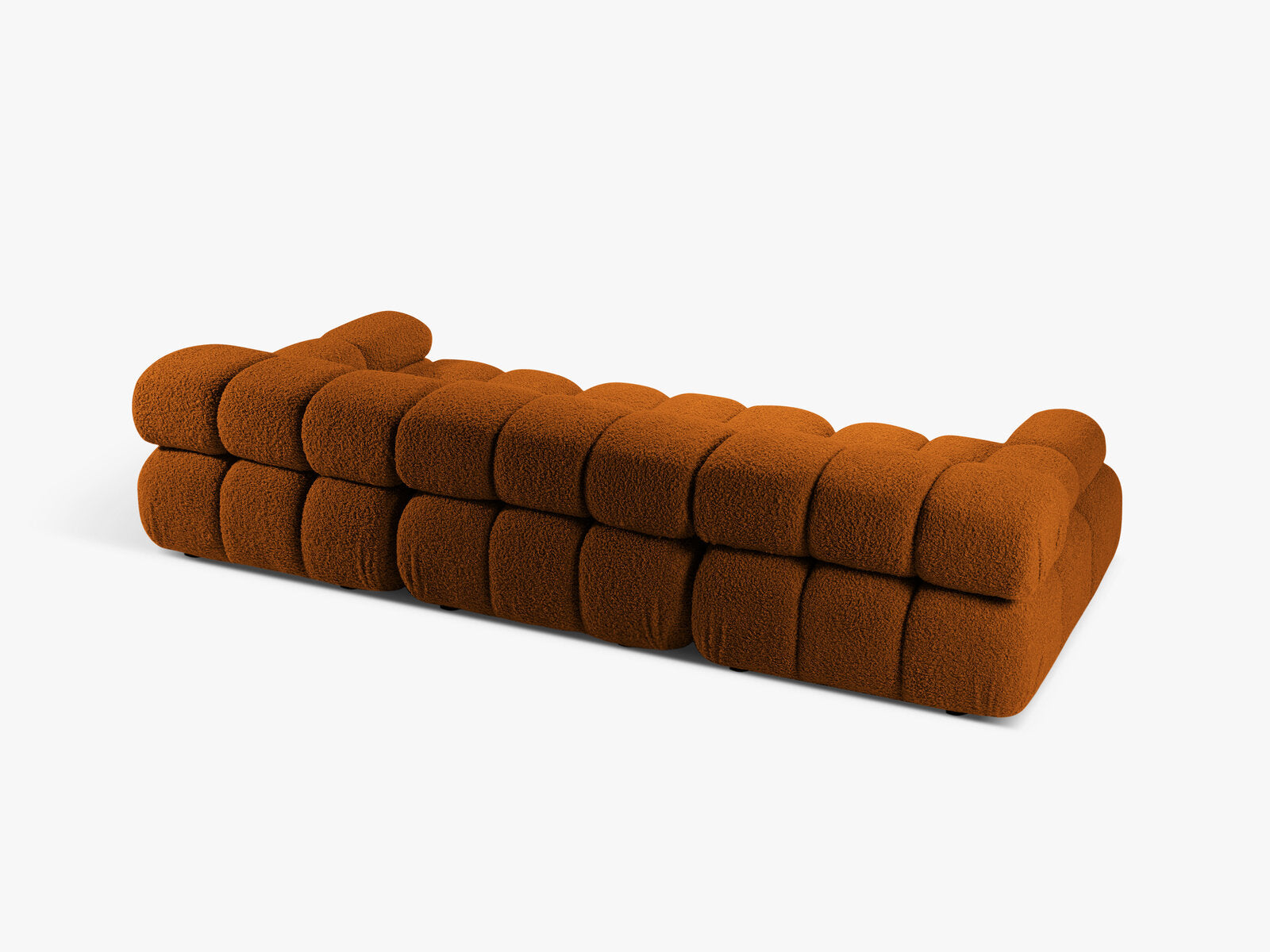 Micadoni Modulares Sofa Bellis 3-Sitzer Boucle Rolf Ziegel