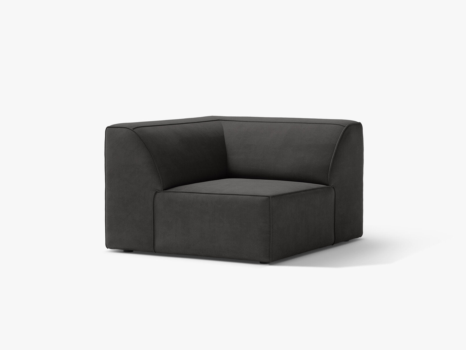 Micadoni Jodie Eckmodul Samt Bluvel Grau