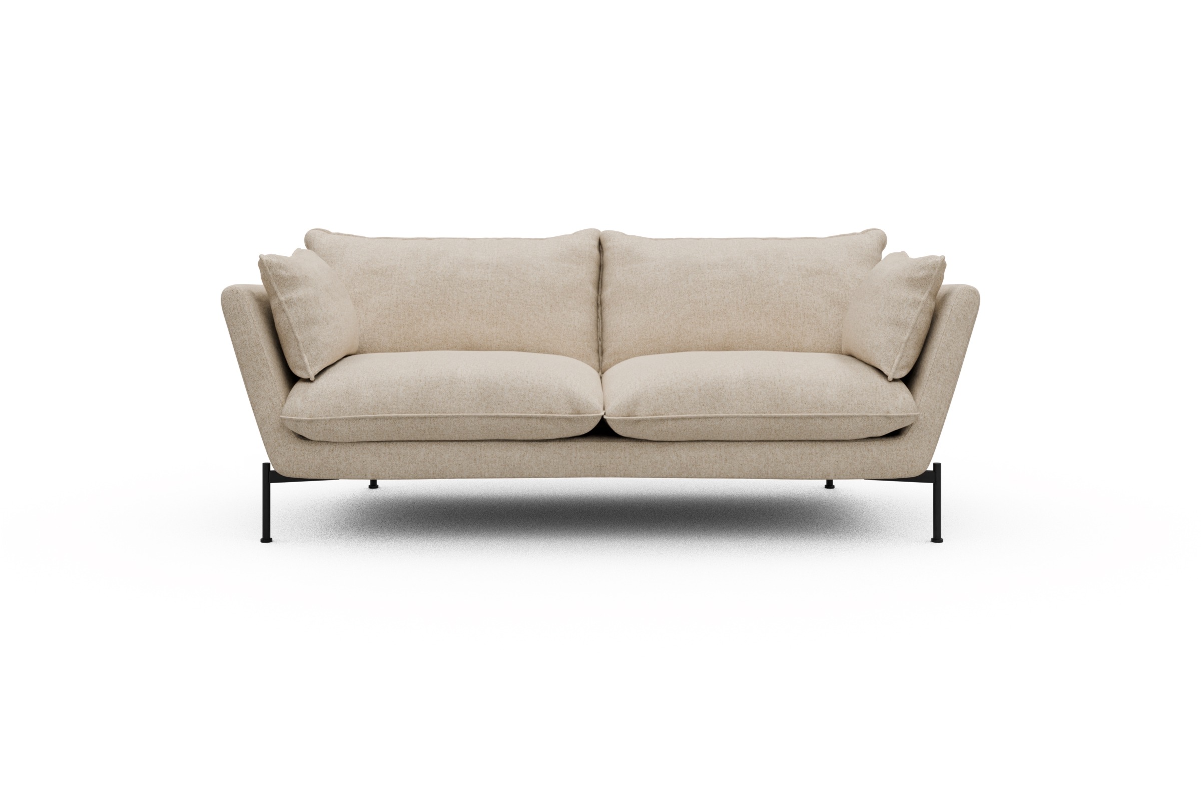 Skandi Home Sofa Anton PREMIUM 2-Sitzer Casone-Natural-Beige moebelfaktor