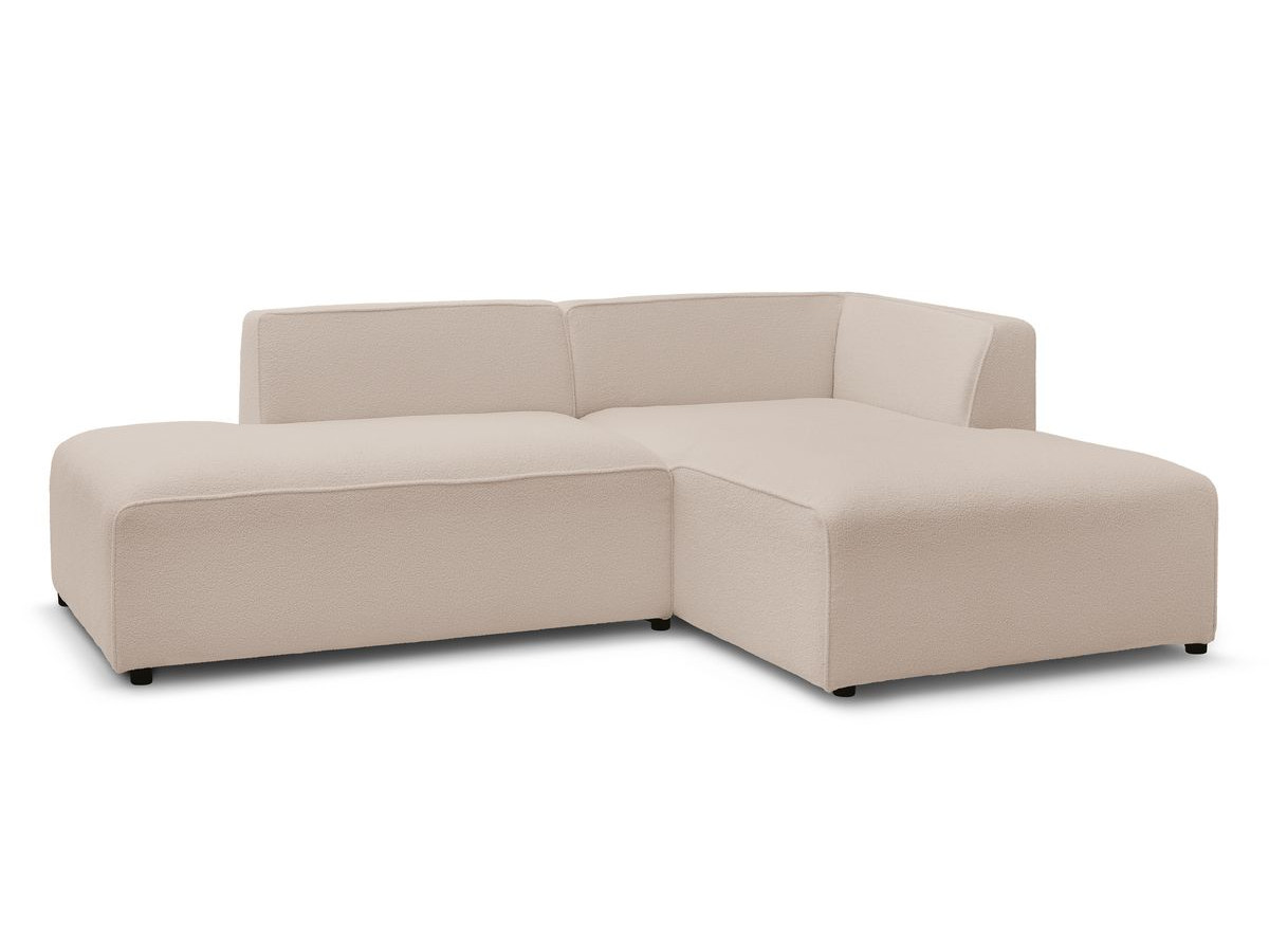 Bobochic Megeve Ecksofa Bouclé-Stoff Beige Ecke rechts