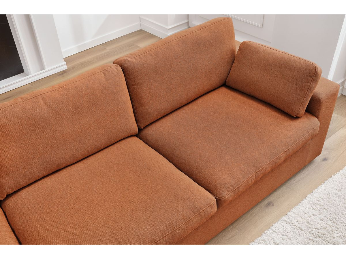 Bobochic Belair Sofa 4-Sitzer Stoff Orange