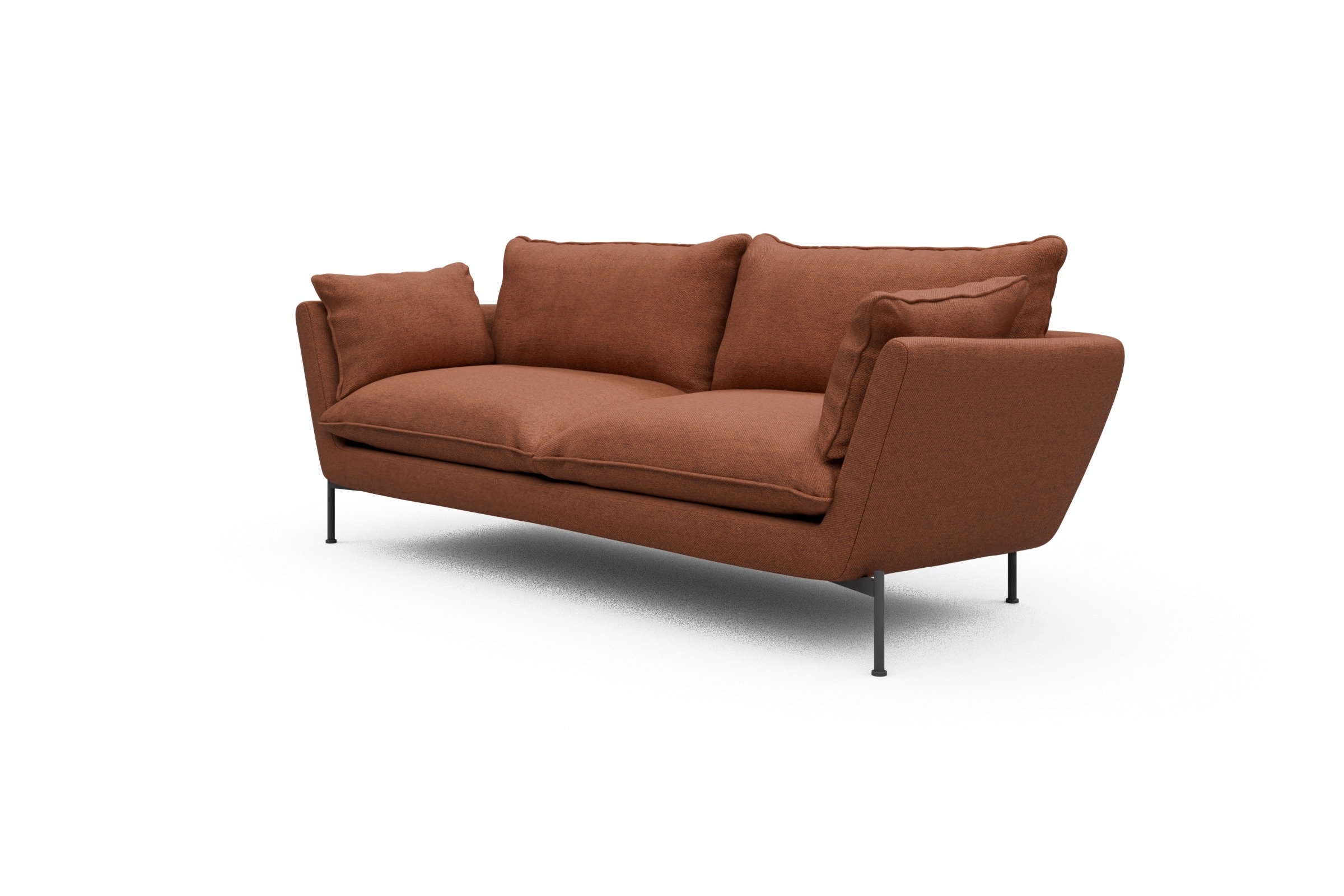 Sofa Anton PREMIUM 3-Sitzer Weda-Rust