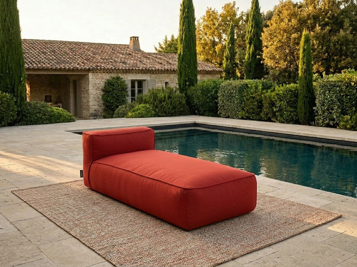 Bobochic Giulia Méridienne-Modul Stoff Rot