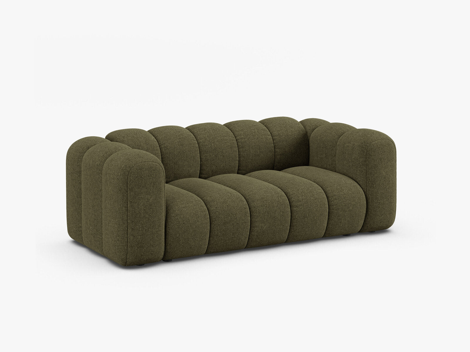 Micadoni Sofa Lupine 2-Sitzer Chenille Eden Grün
