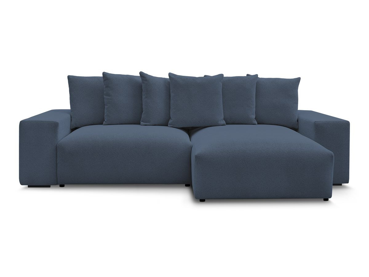 Bobochic Voltaire Ecksofa 310 × 174 cm Melange-Stoff Dunkelblau