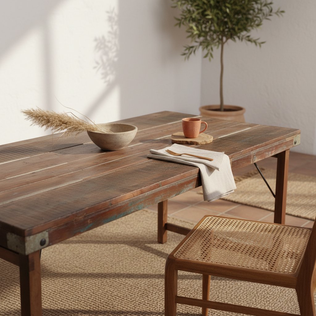 Raw Materials Klappbarer Vintage-Esstisch 165x75x76cm
