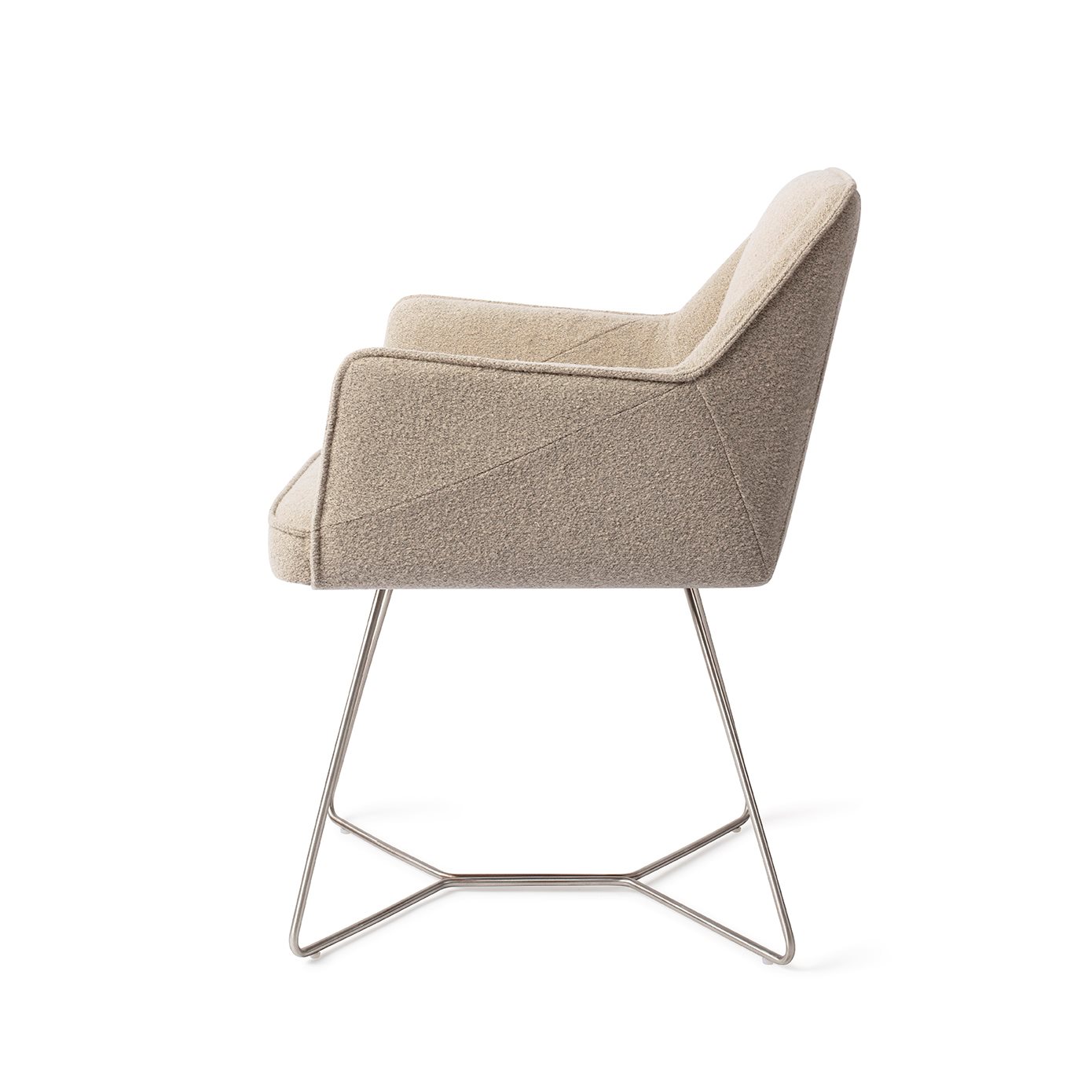 Jesper Home Esszimmerstuhl Tome Great-Greige Beehive Stahl
