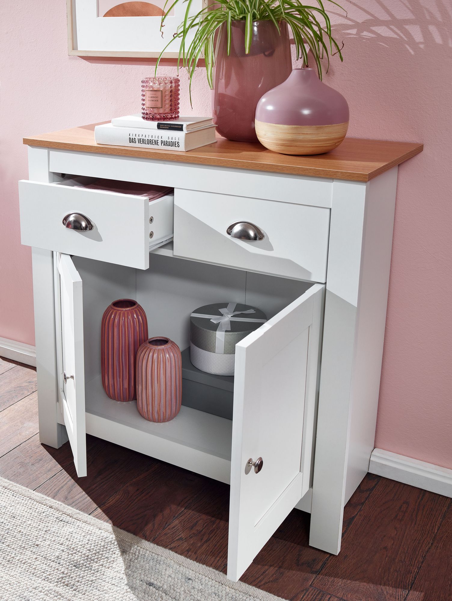 Sideboard Dalatangi Weiß 79 × 34,5 × 81 cm