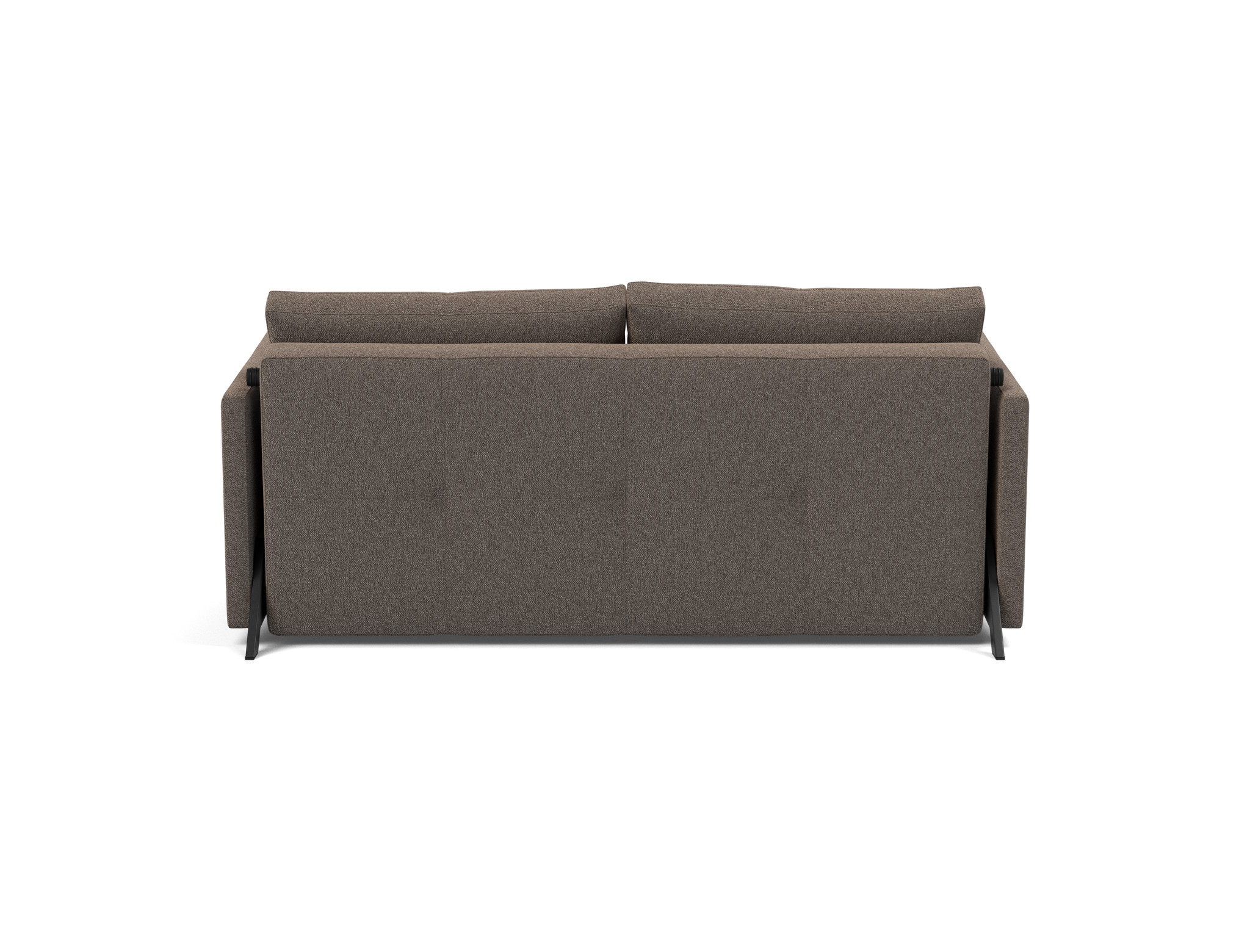 Schlafsofa Cubed mit Armlehnen 160 Boucle Skandi 530-Taupe