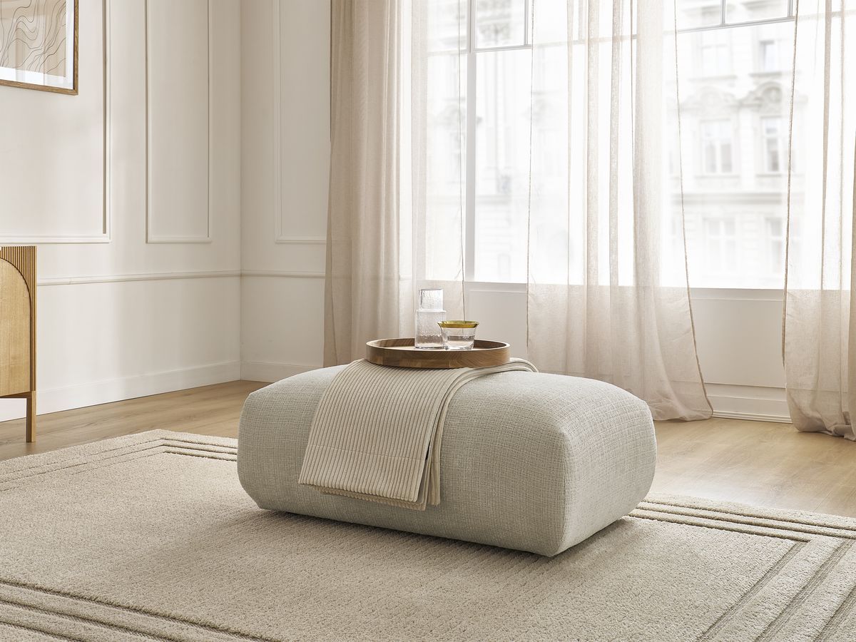 Bobochic Sirius Sofa 1-Sitzer Strukturstoff Beige