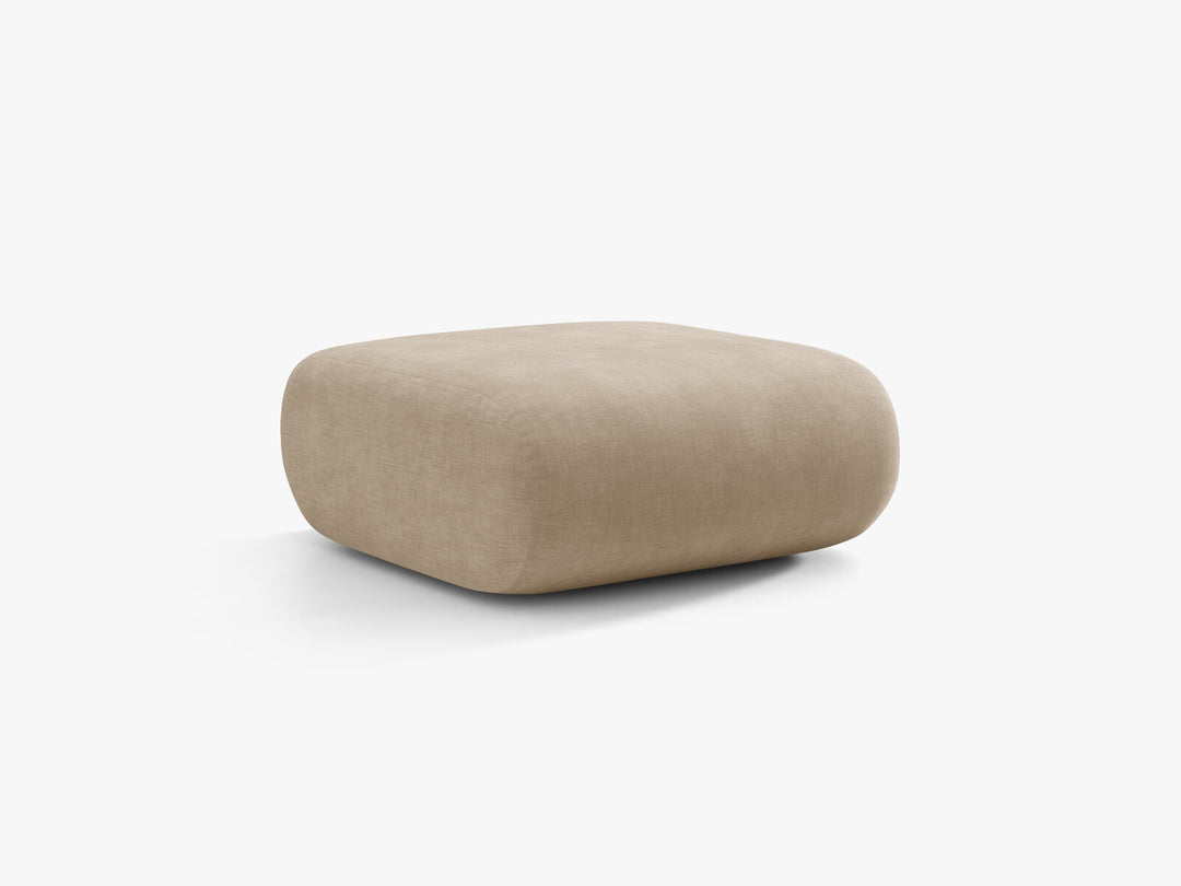 Micadoni Neo Pouf Chenille Golden Dunkelbeige