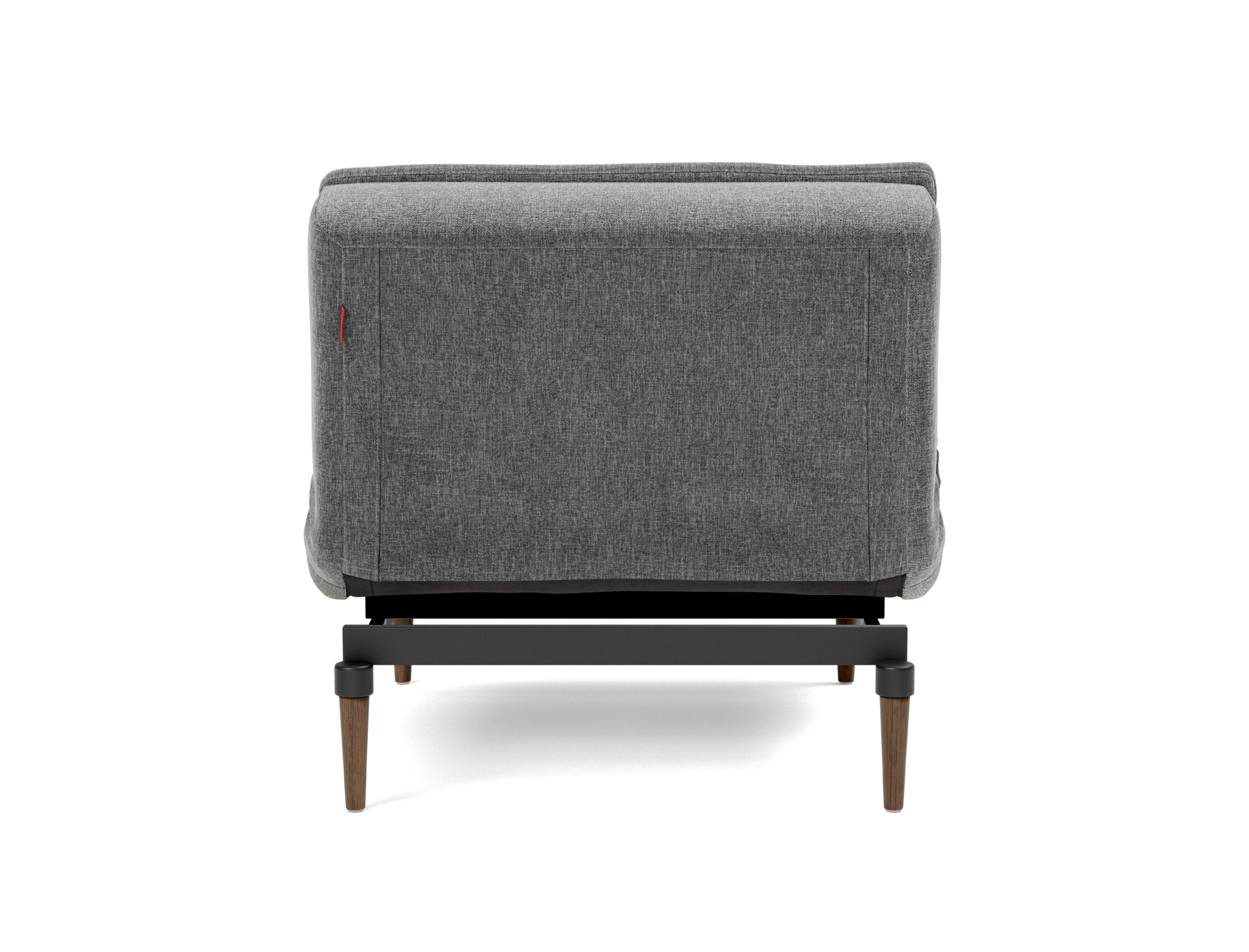 Sessel Dublexo Strukturierter Stoff Twist 563-Charcoal Beine Styletto Eiche dunkel