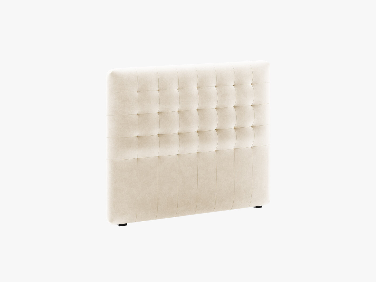 Micadoni Nova Samtiger Kopfteil 120 cm (H 95 cm) Samt Paris Beige 120x95