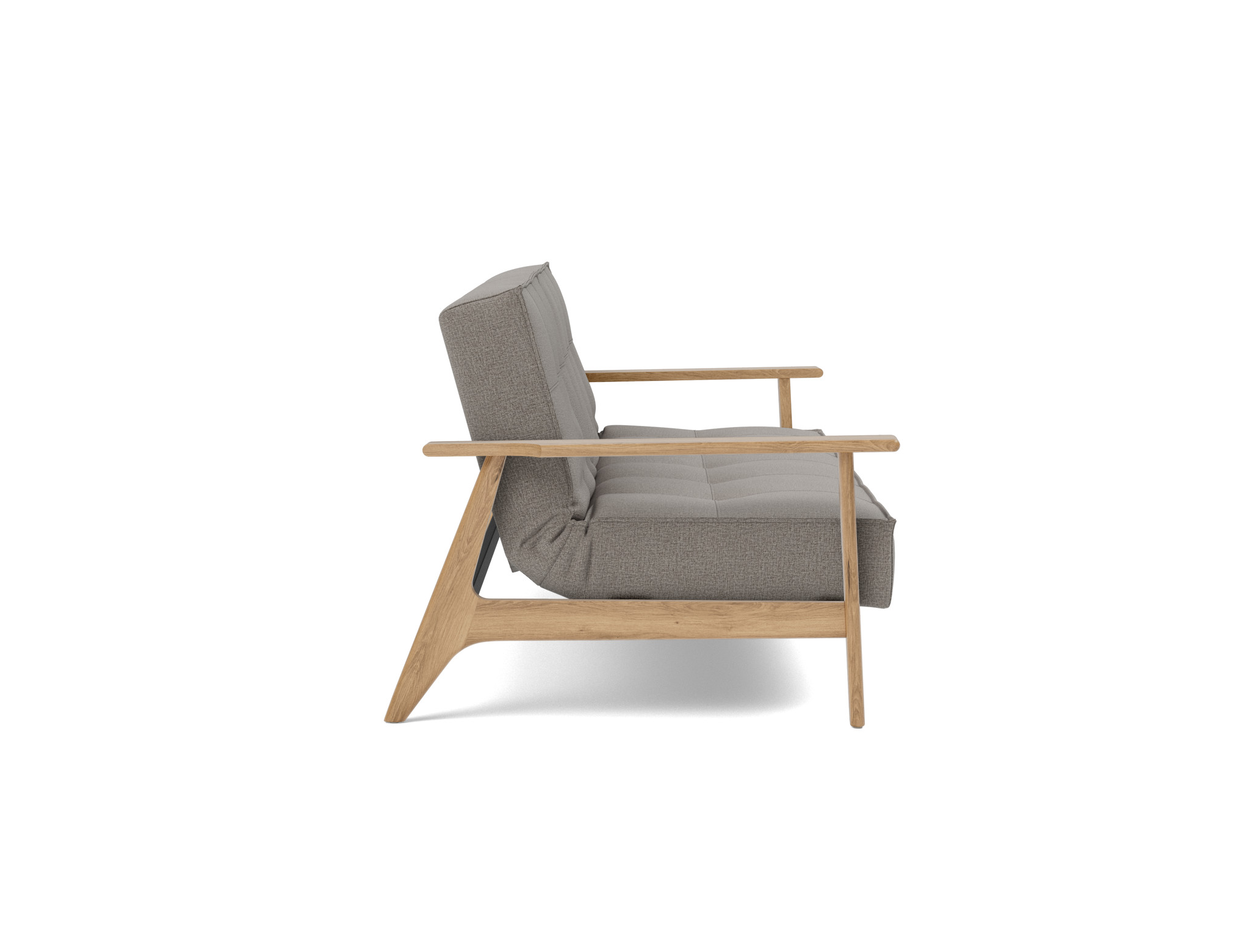 Schlafsofa Splitback Frej Flachgewebe Mixed Dance 521-Grey