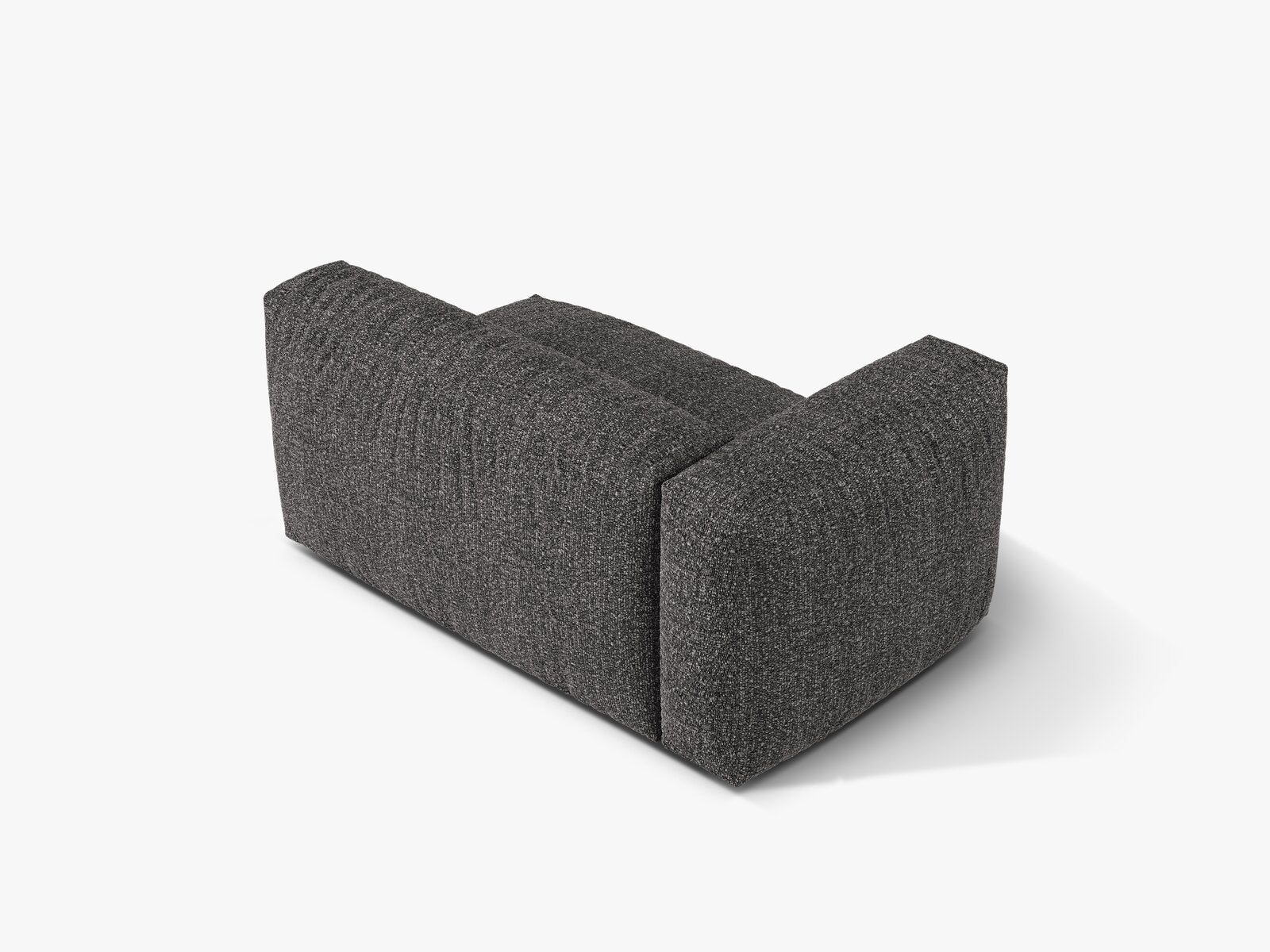 Micadoni Eckmodul Martina 1-Sitzer Groß Links Boucle Monet Anthrazit