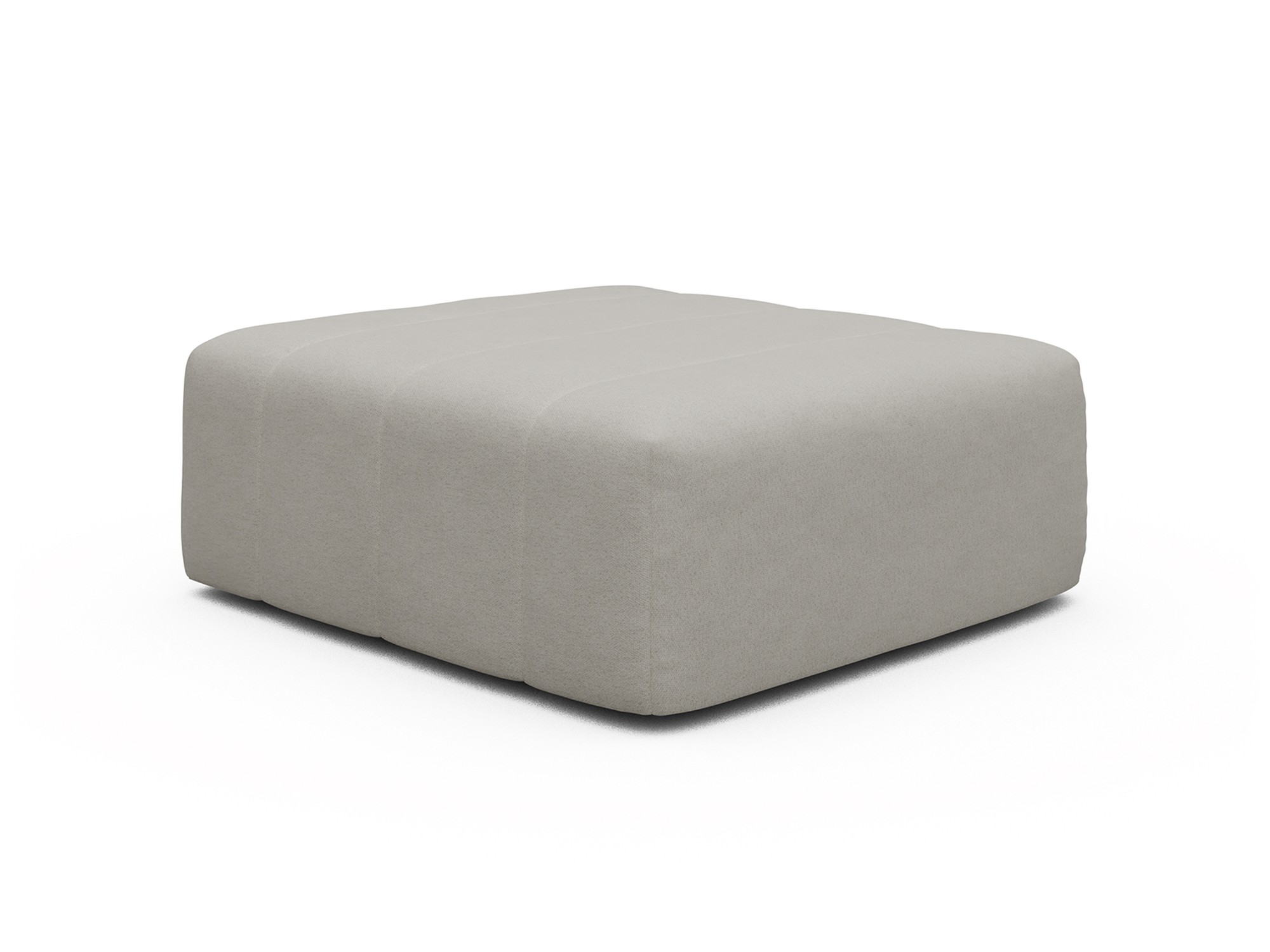 Ottomane Hugo Strukturierter Stoff Denari 487-Clean-Beige