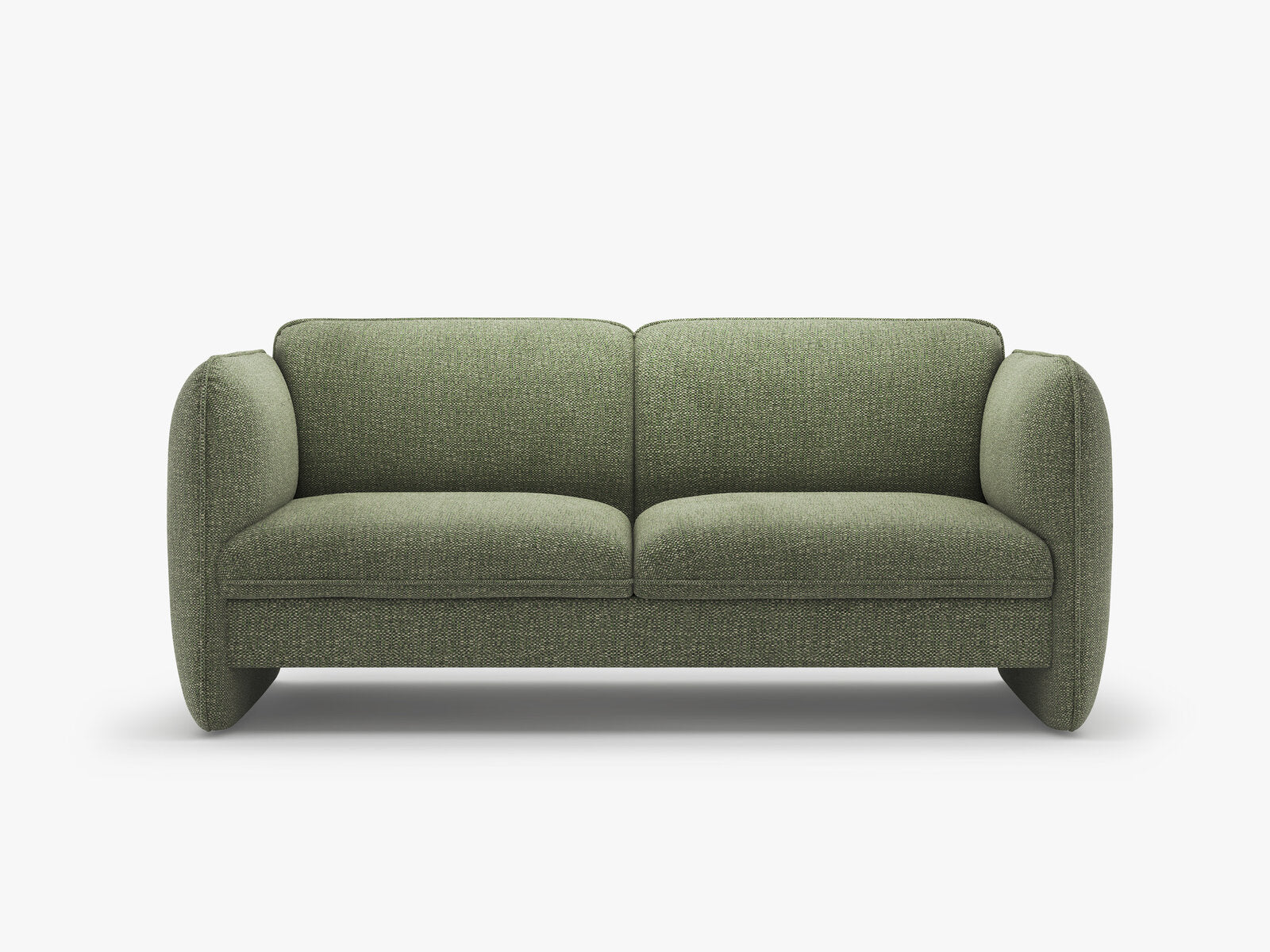Micadoni Georgia Sofa 2-Sitzer Chenille SILENCIO Grün