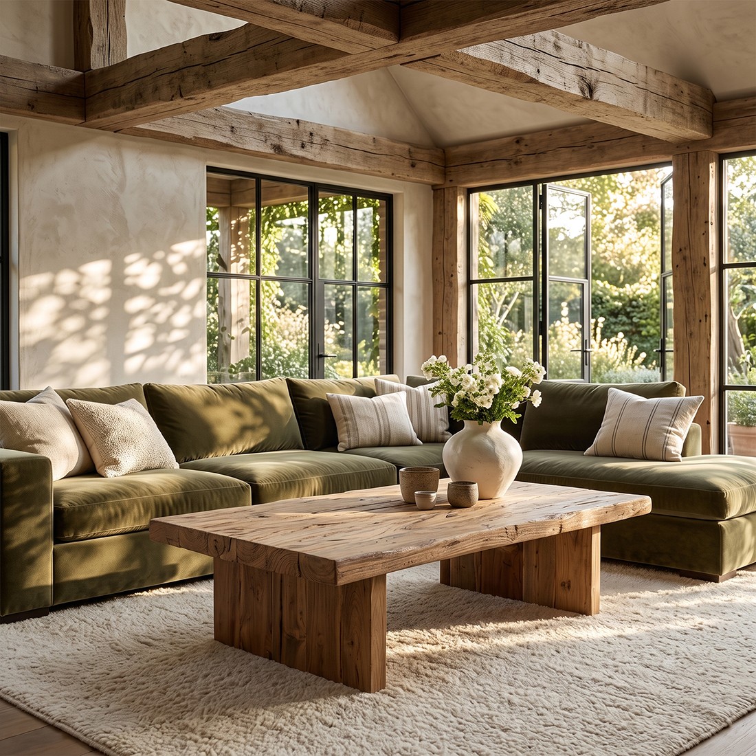 Raw Materials Couchtisch Teak Recyclingholz