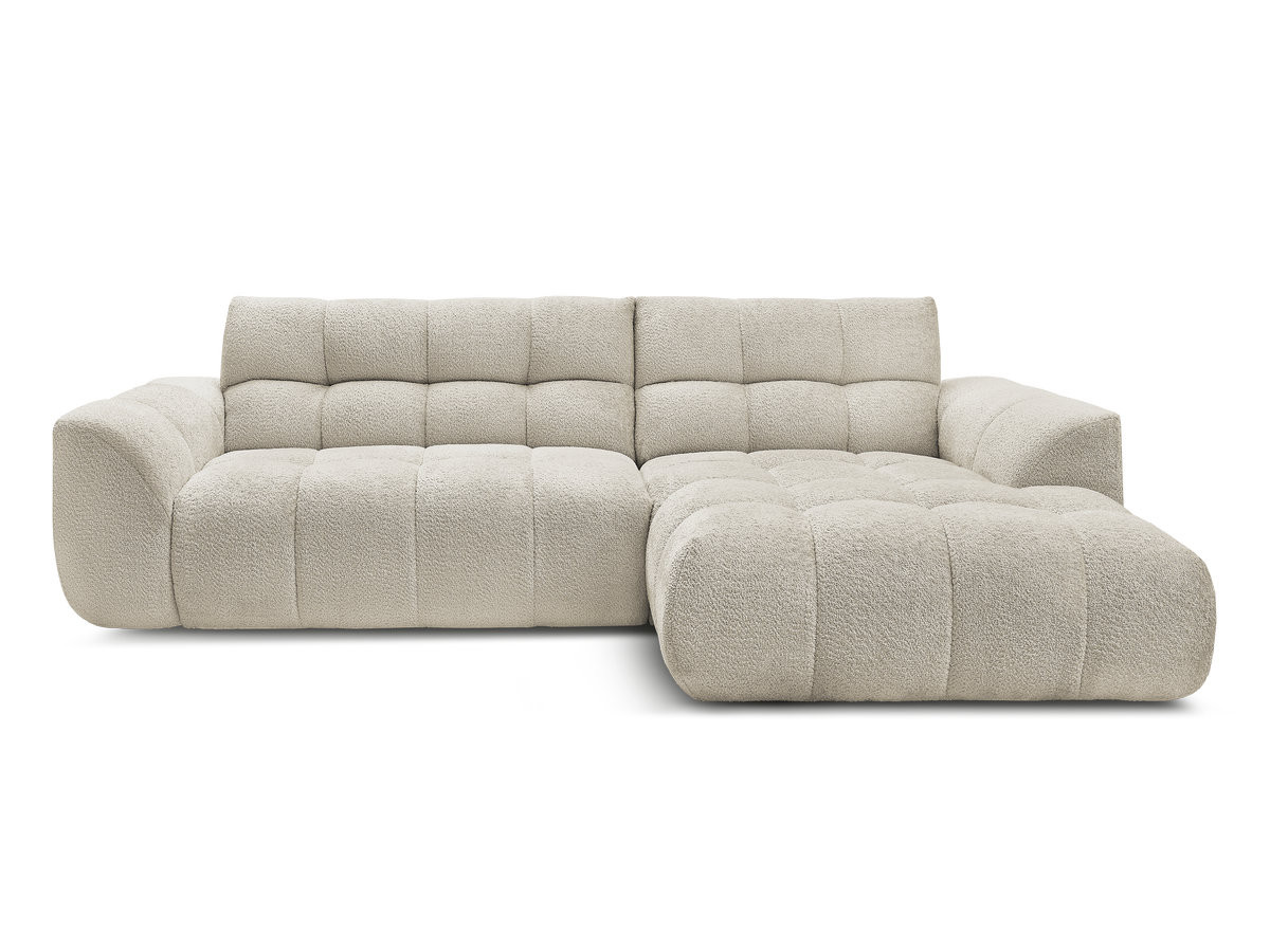 Bobochic Jaya Ecksofa Chenille Beige Ecke rechts