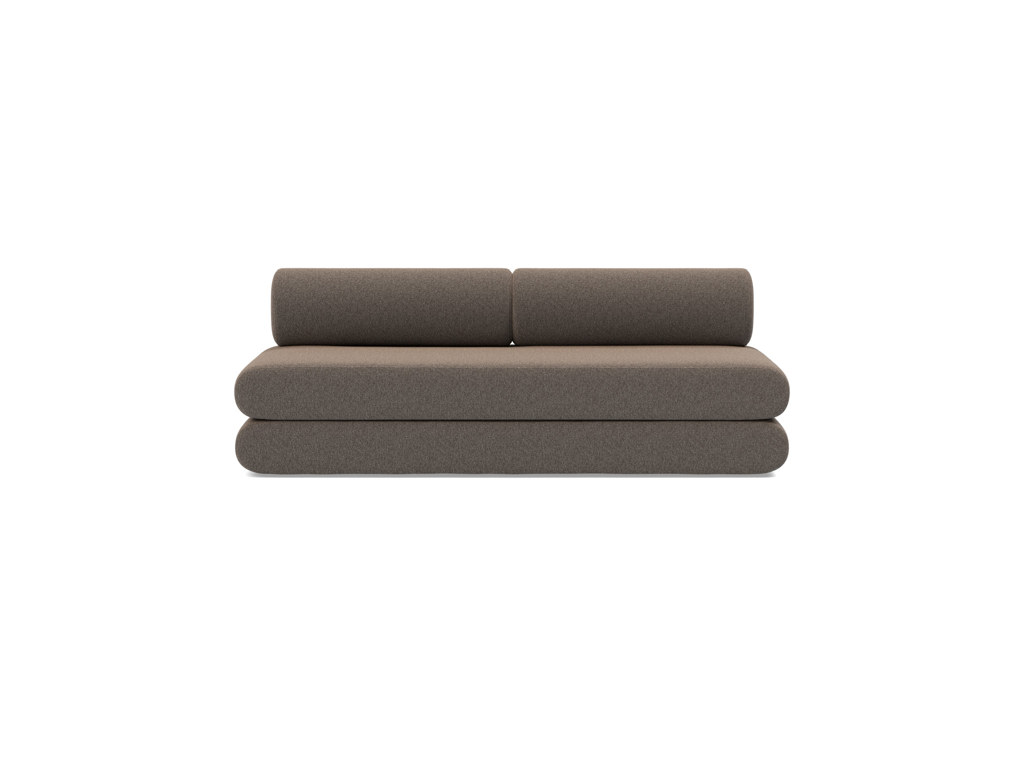 Tagesbett Circlus mit Rückenrollen Boucle Skandi 530-Taupe