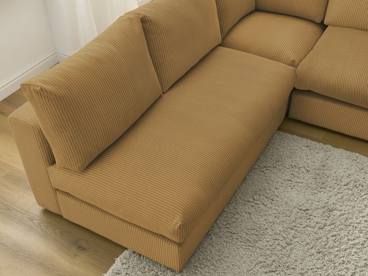 Bobochic Paris Ecksofa Cordsamt Gelb