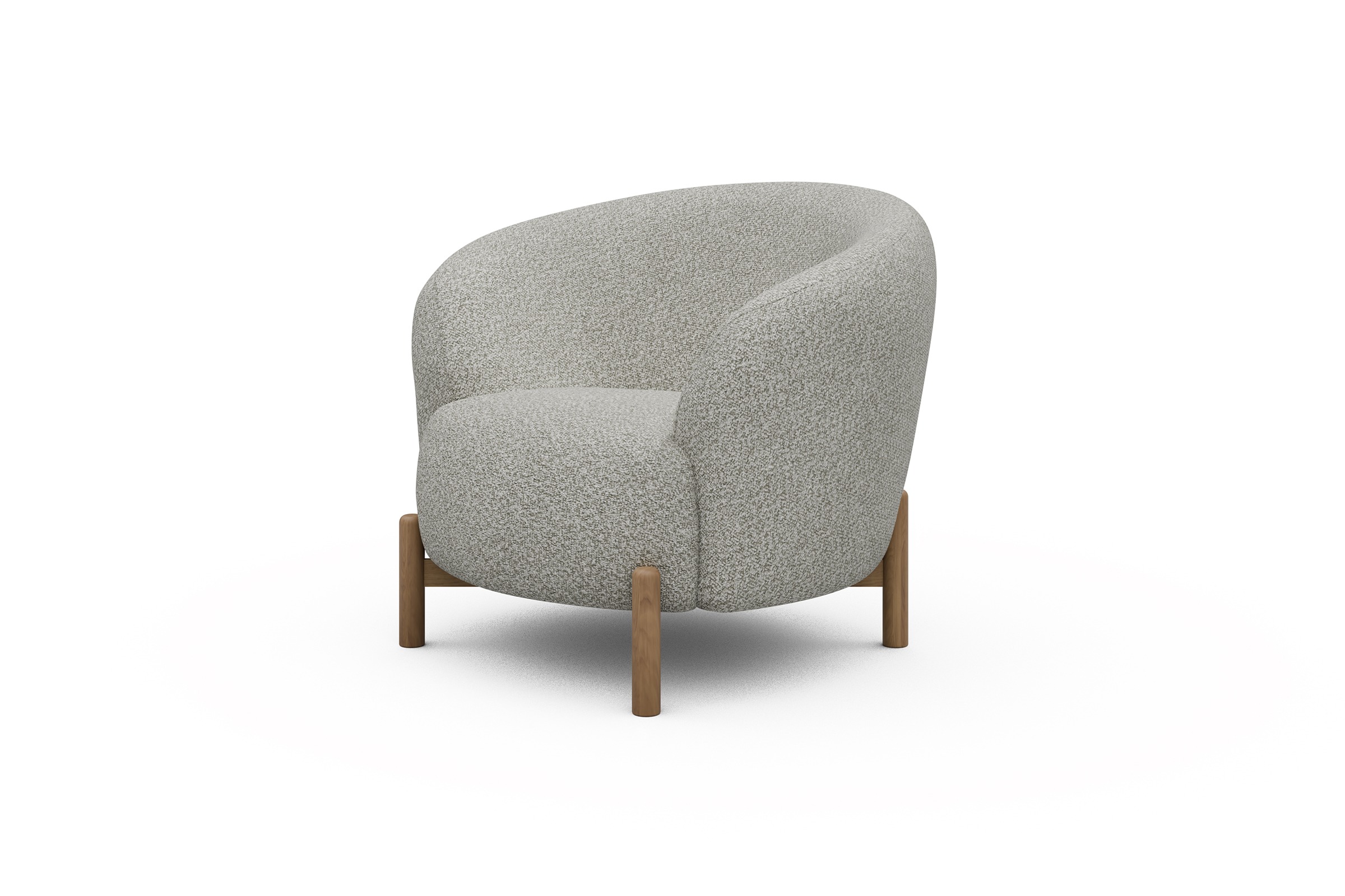 Sessel Ronda Holzbeine Eiche Natur Vanora-Warm-Sand