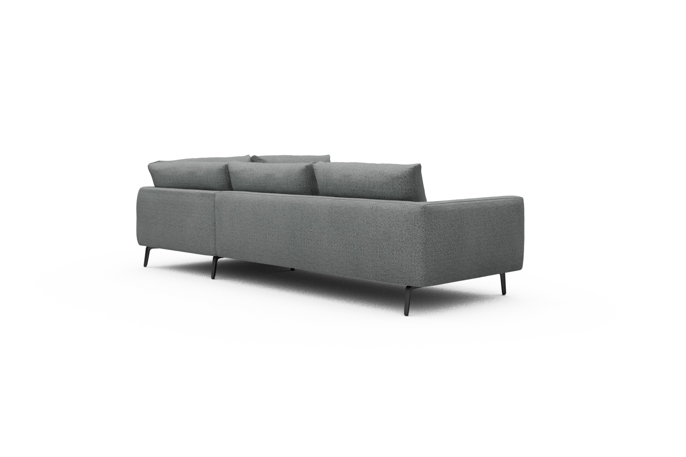 Ecksofa Karl Relax-Ecke rechts mit 2,5-Sitzer Aivi-Gravet-Grey