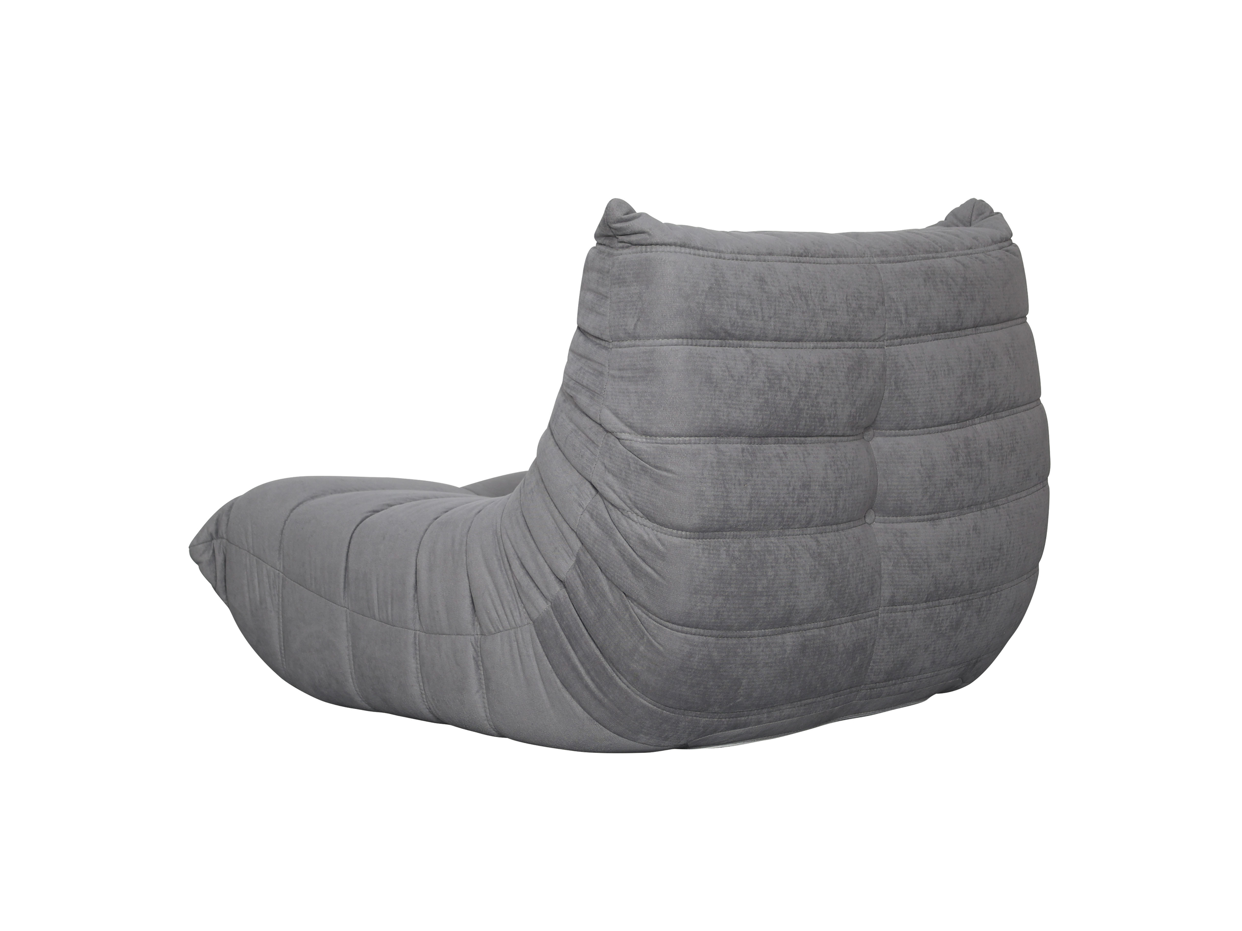 Livin Hill Set Nua: Sessel 87 cm + Fußhocker Stahlgrau
