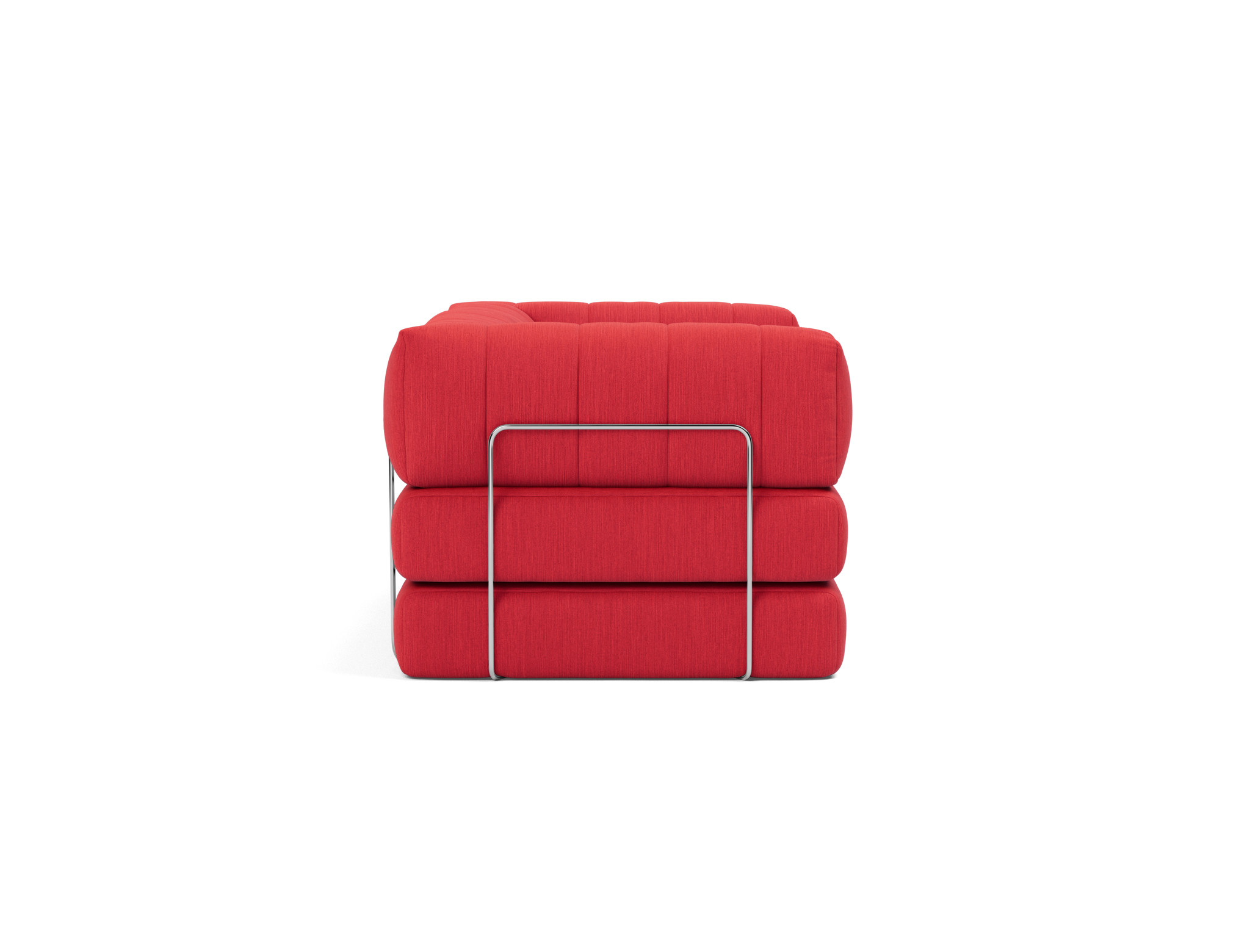 Schlafsofa CozyPad mit Armlehnen Flachgewebe Elegance 511-Red