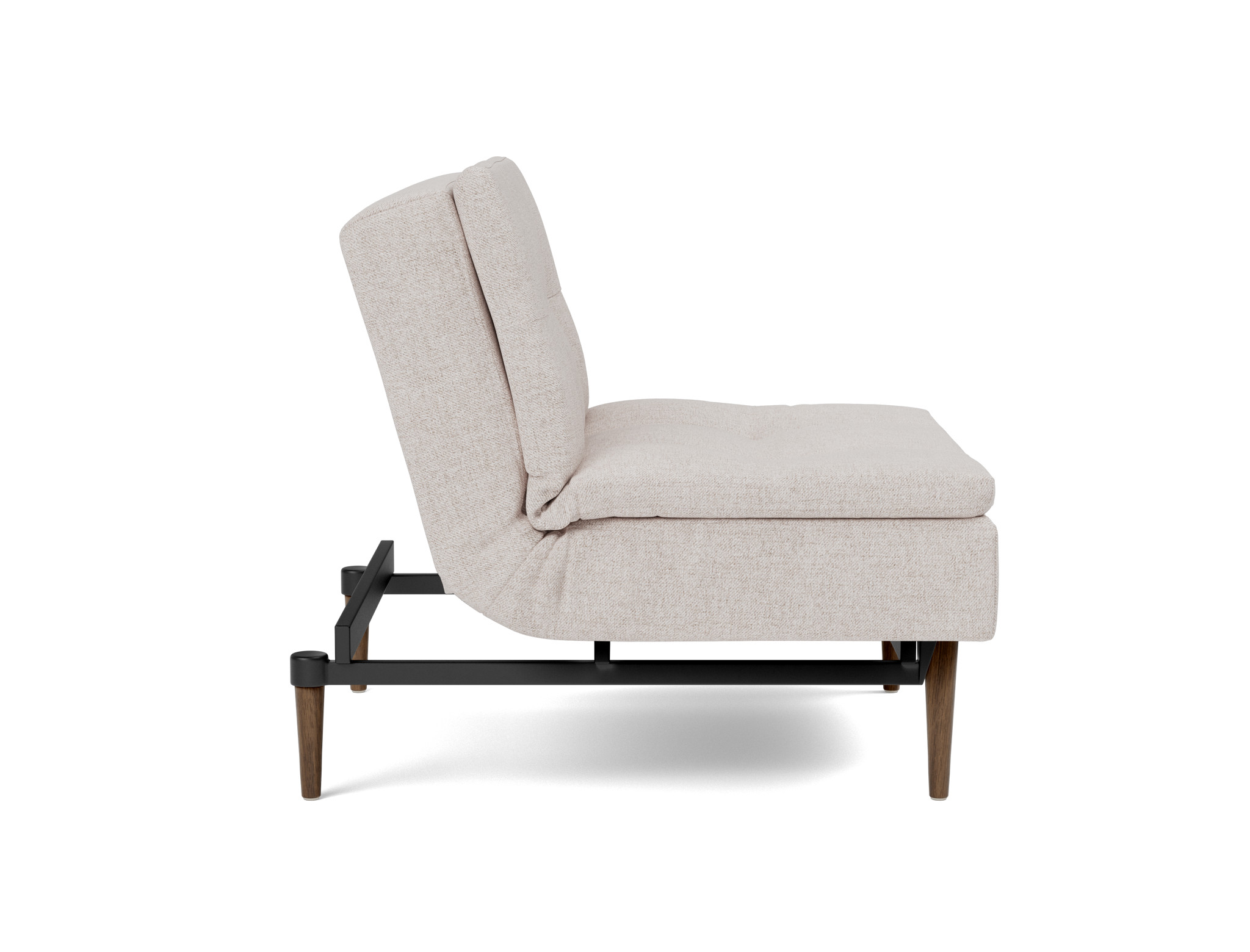 Sessel Dublexo Strukturierter Stoff Weda 300-Weda-Sand Beine Styletto Eiche dunkel
