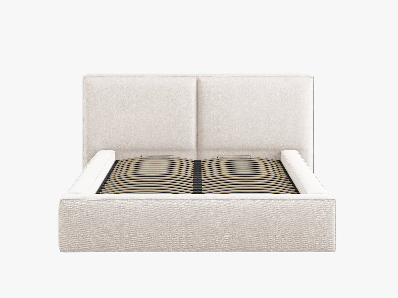 Micadoni Bett Jodie Strukturierter Stoff Megan Helles Beige