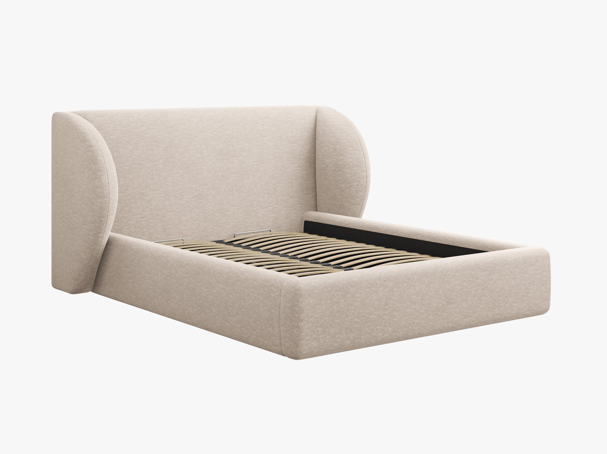 Micadoni Polsterbett Miley Chenille Haga Beige 200x200