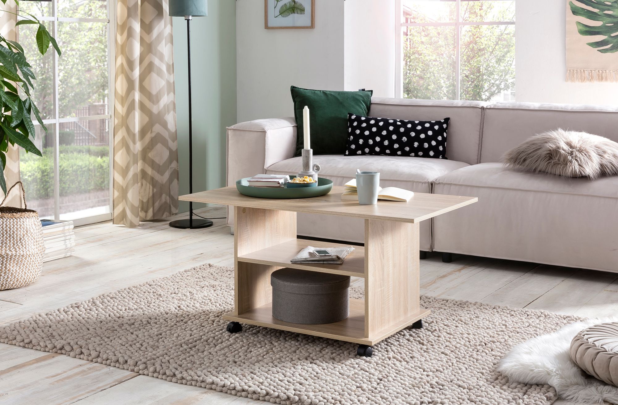 Couchtisch Fjaera Sonoma 95 × 54,5 × 51 cm
